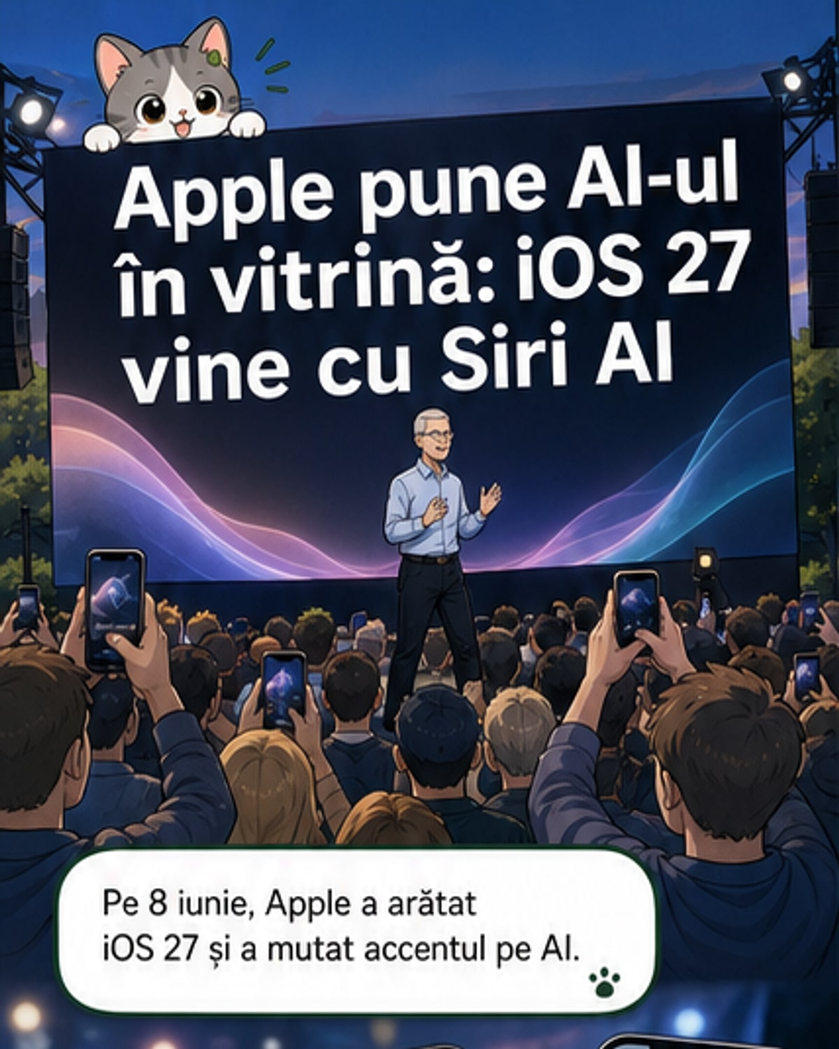Apple lansează iOS 27 cu Siri AI