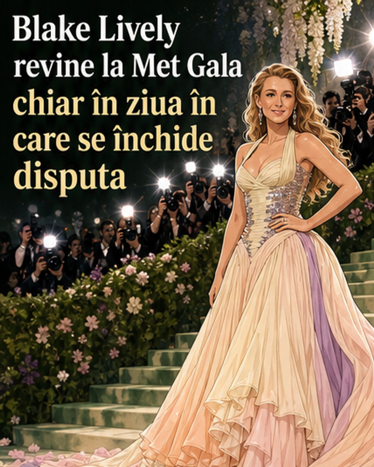 Blake Lively revine pe covorul roșu după patru ani