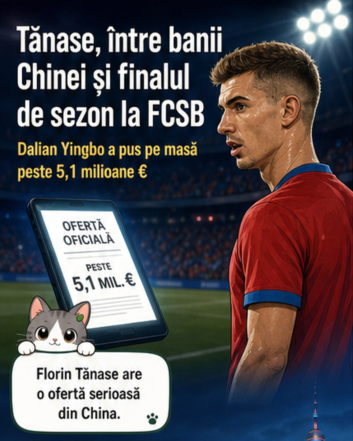 Ofertă de 5,1 mil. € pentru Tănase