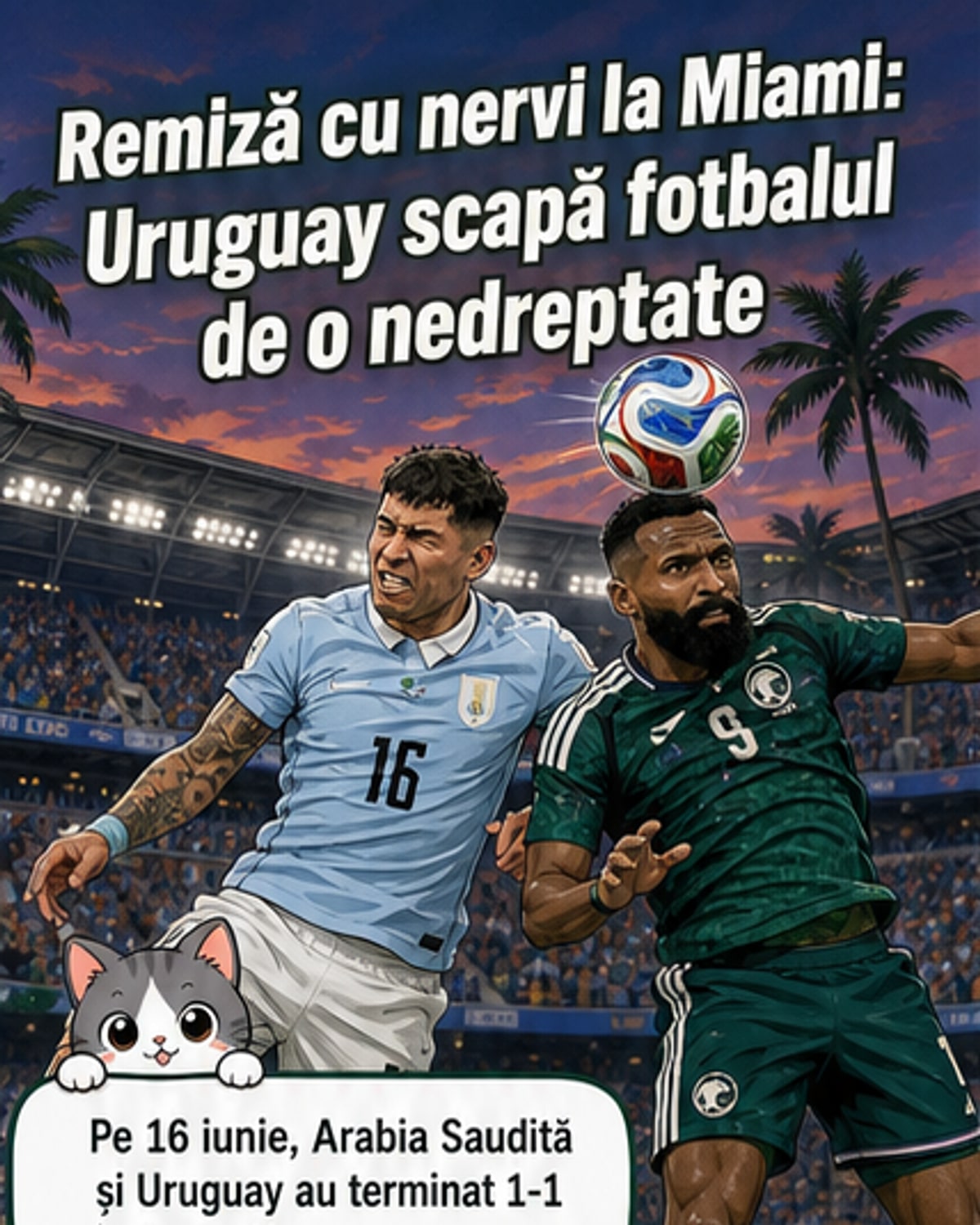 Uruguay egalează în ultimul minut