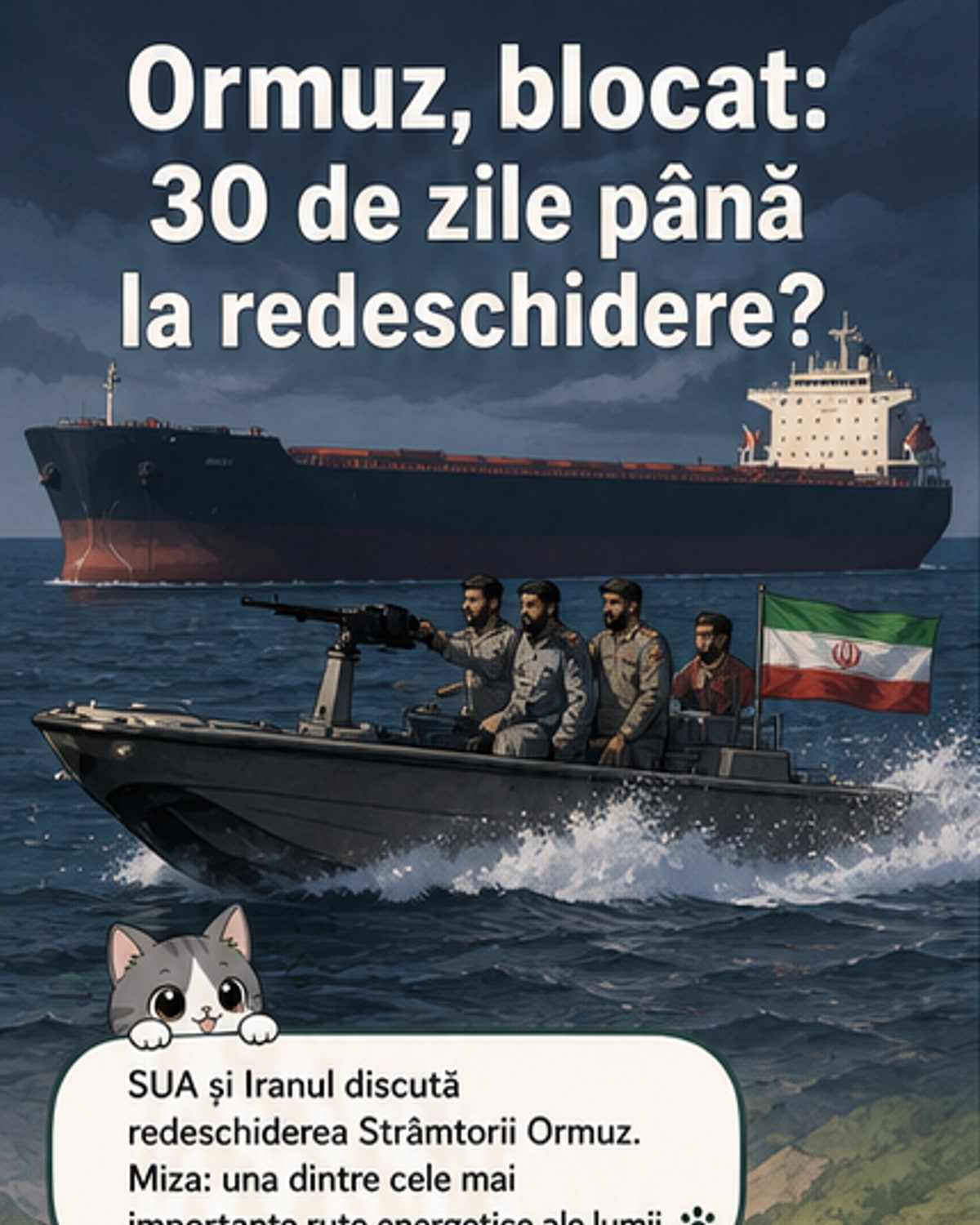Strâmtoarea Ormuz, redeschisă în 30 de zile?