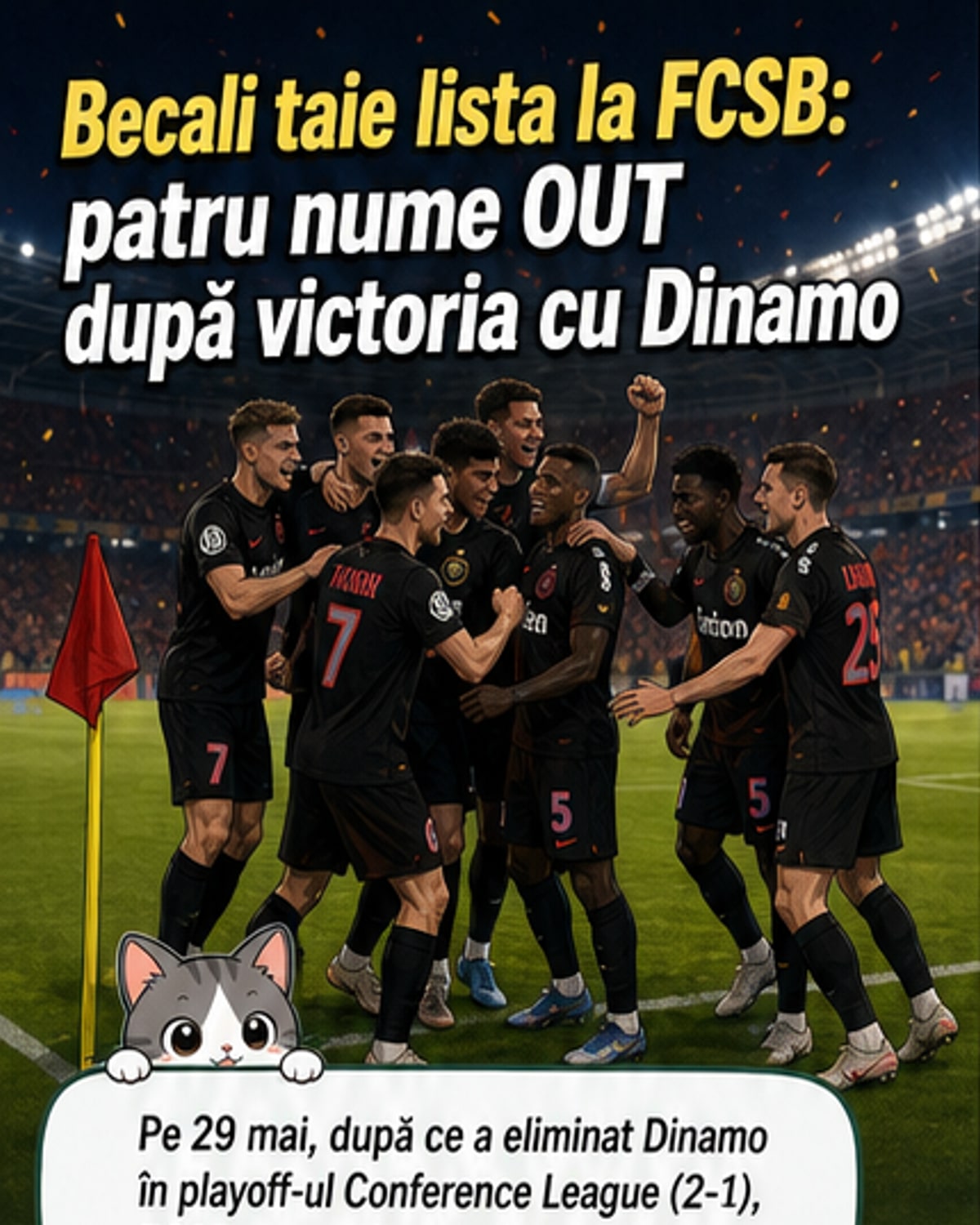 Gigi Becali anunță patru plecări de la FCSB