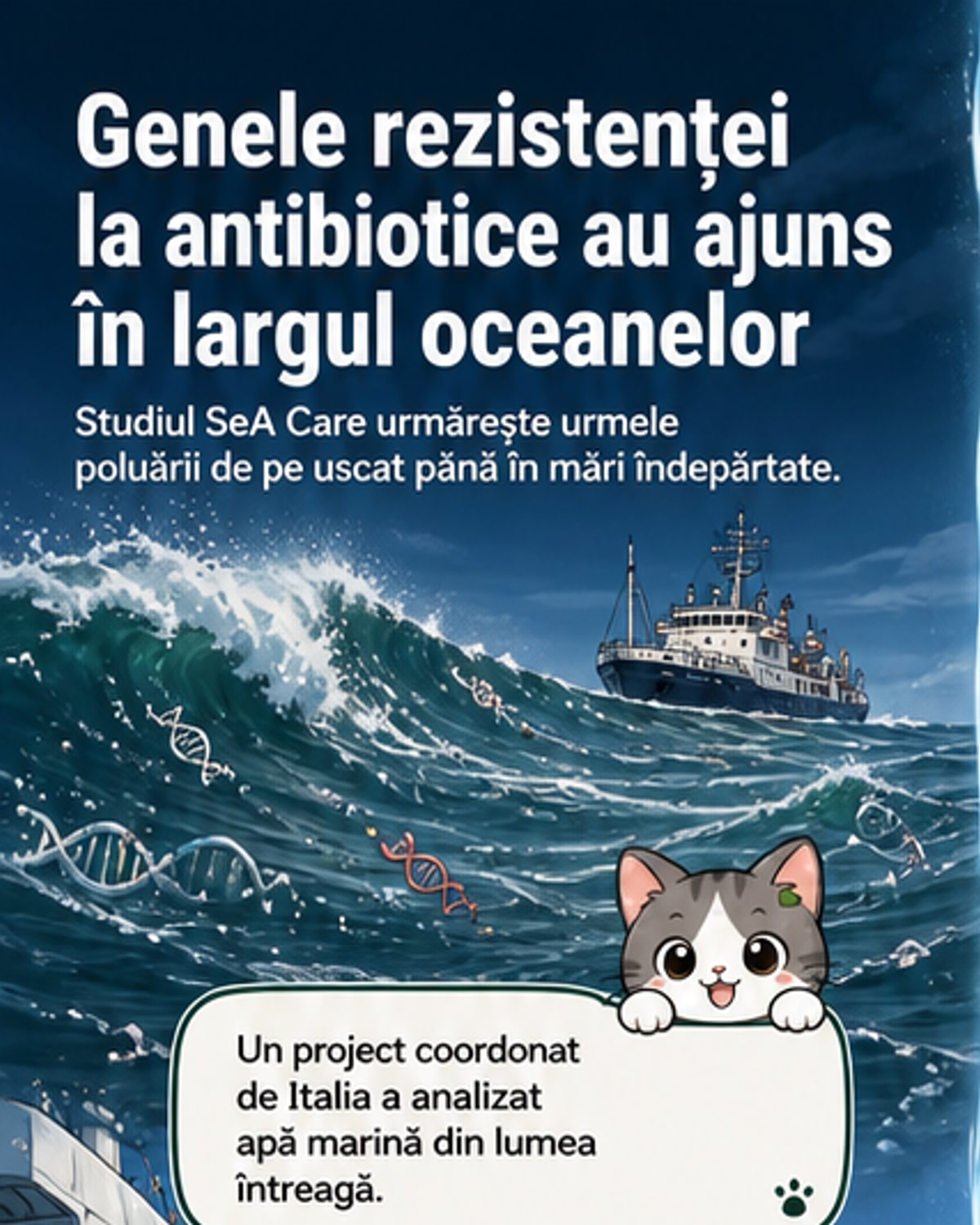 Genele rezistenței la antibiotice, în oceane