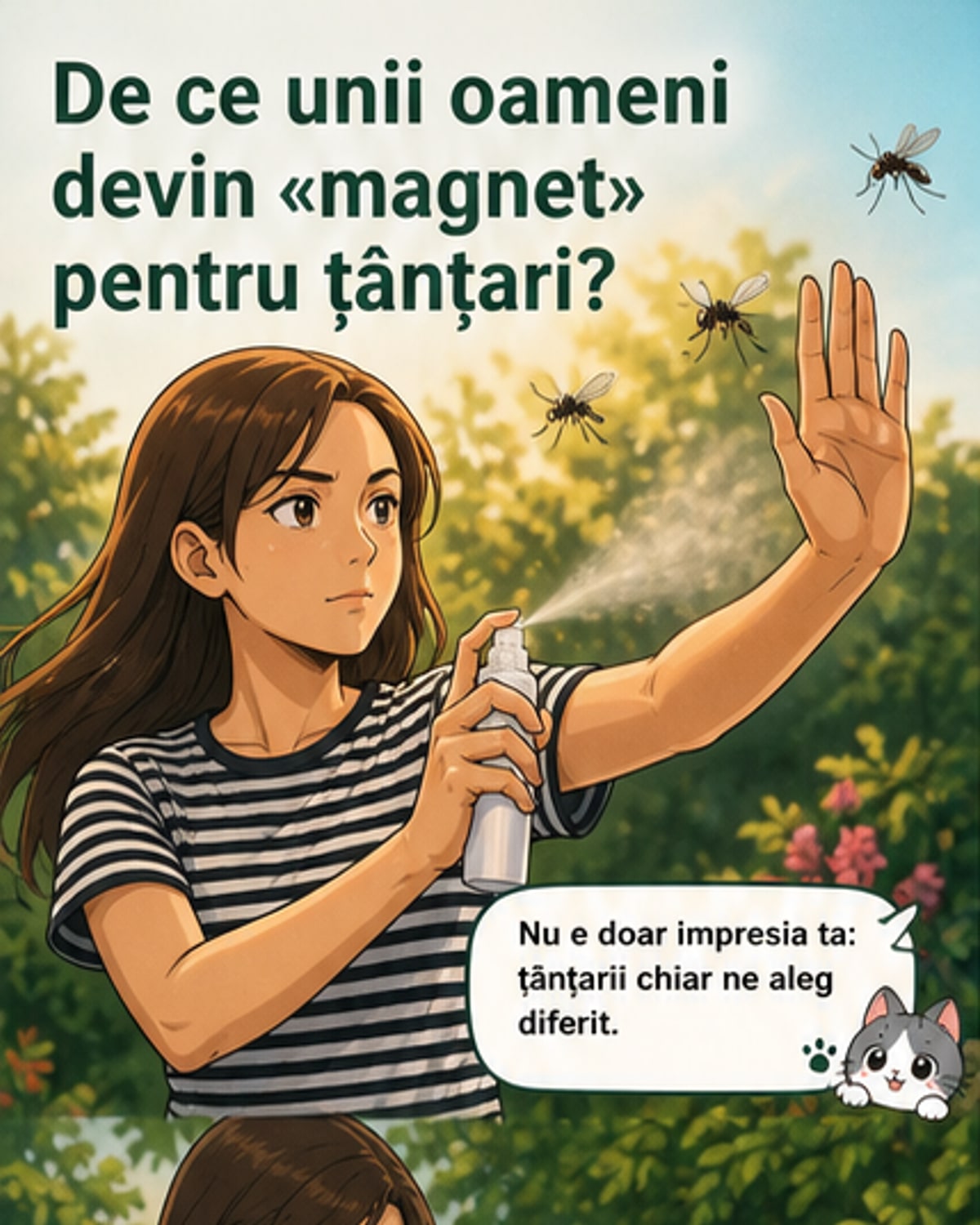 De ce țântarii te aleg pe tine