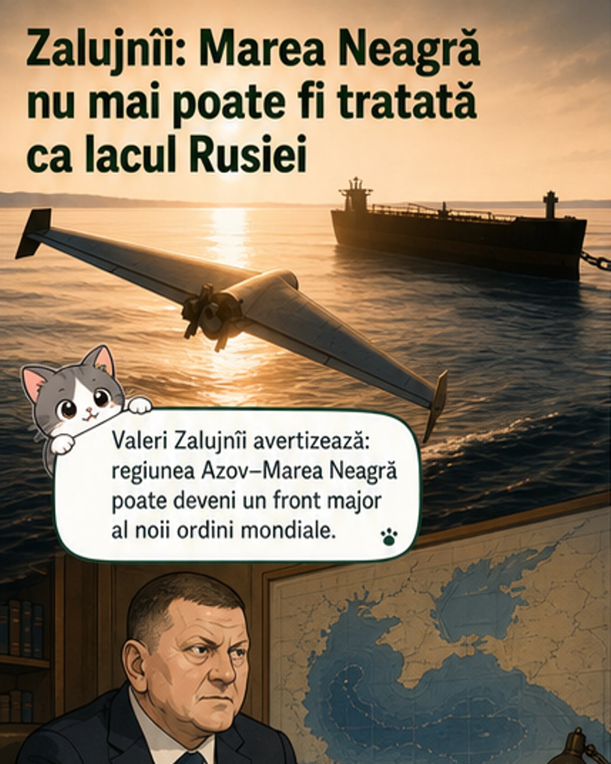 Zalujnîi: NATO tratează Marea Neagră ca o mare rusă