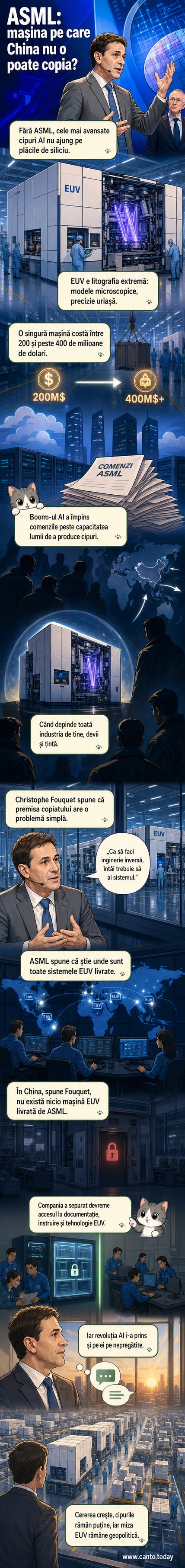 Sediu ASML în Veldhoven, Olanda – o clădire modernă cu panouri solare, înconjurată de verdeață, simbolizând inovația tehnologică europeană