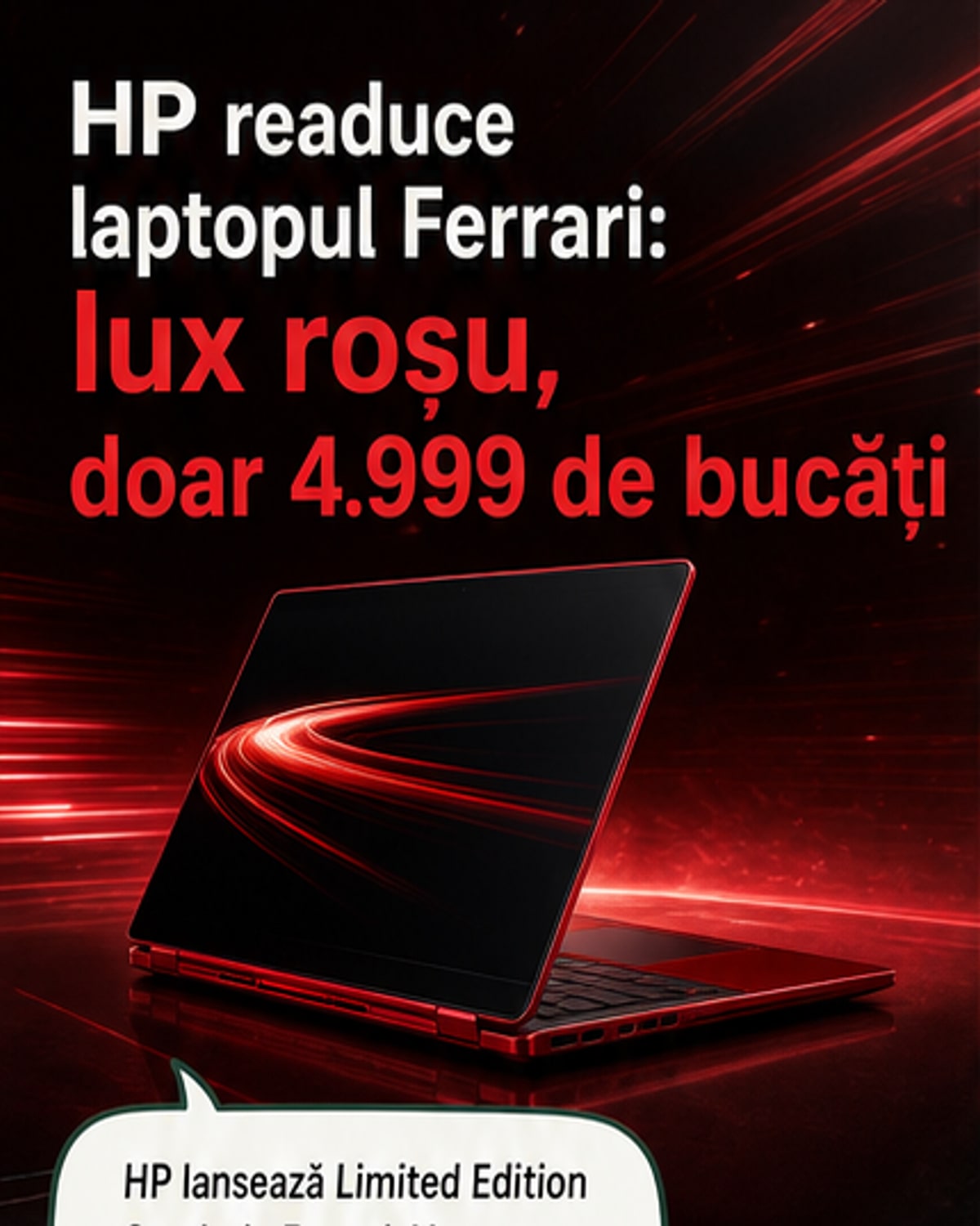 HP lansează un laptop Ferrari în ediție limitată