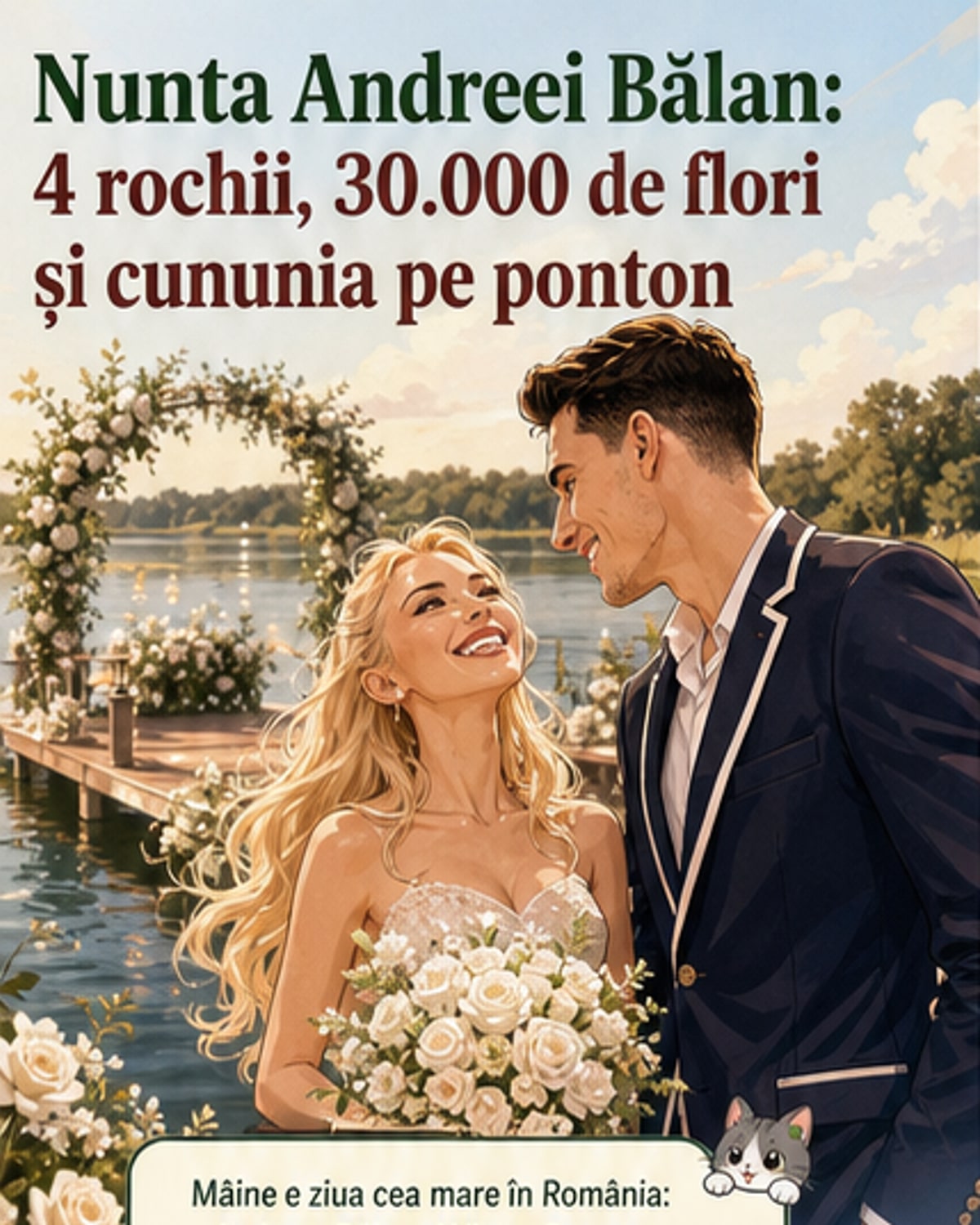 Andreea Bălan, 4 rochii la nuntă