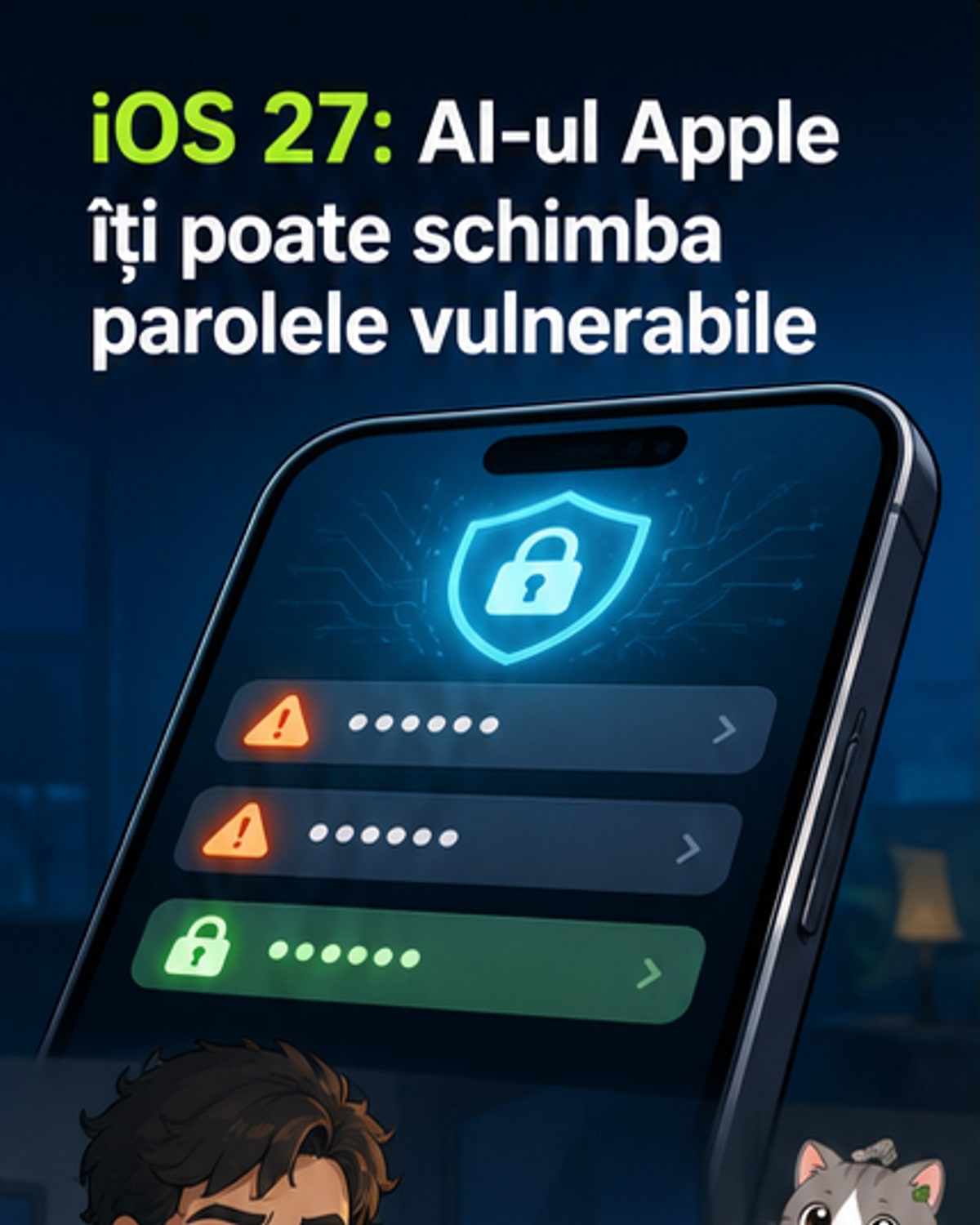 Apple introduce AI pentru parole