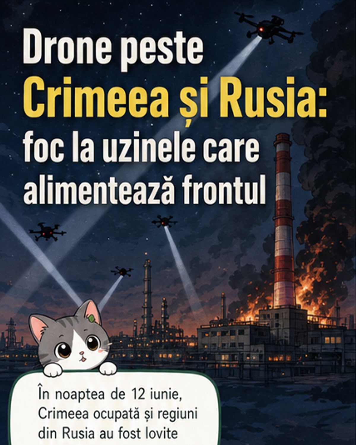 Atacuri cu drone asupra obiectivelor strategice în Rusia