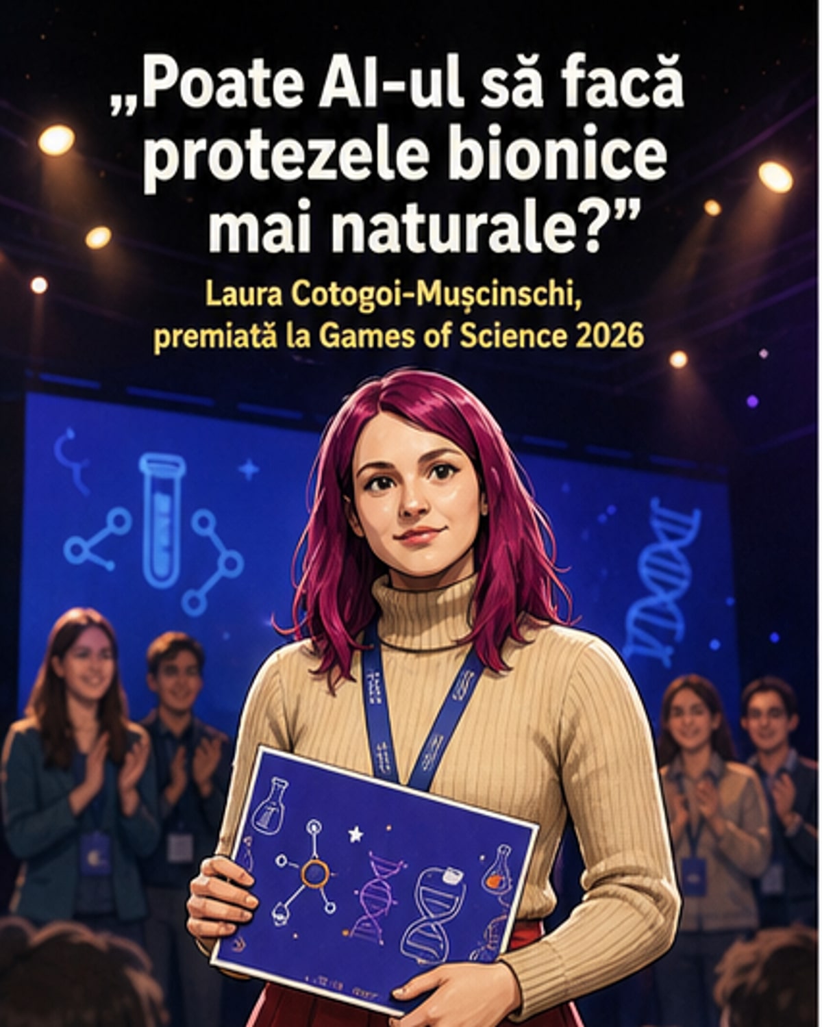 Cum vrea o tânără din Chișinău să revoluționeze protezele bionice cu AI