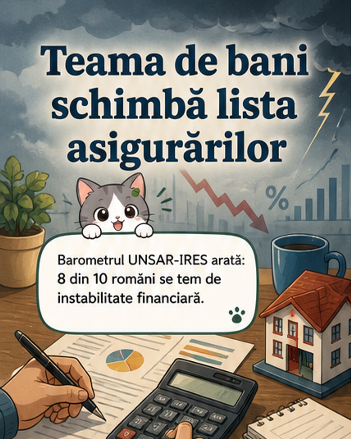 Românii aleg mai multe asigurări din teama instabilității