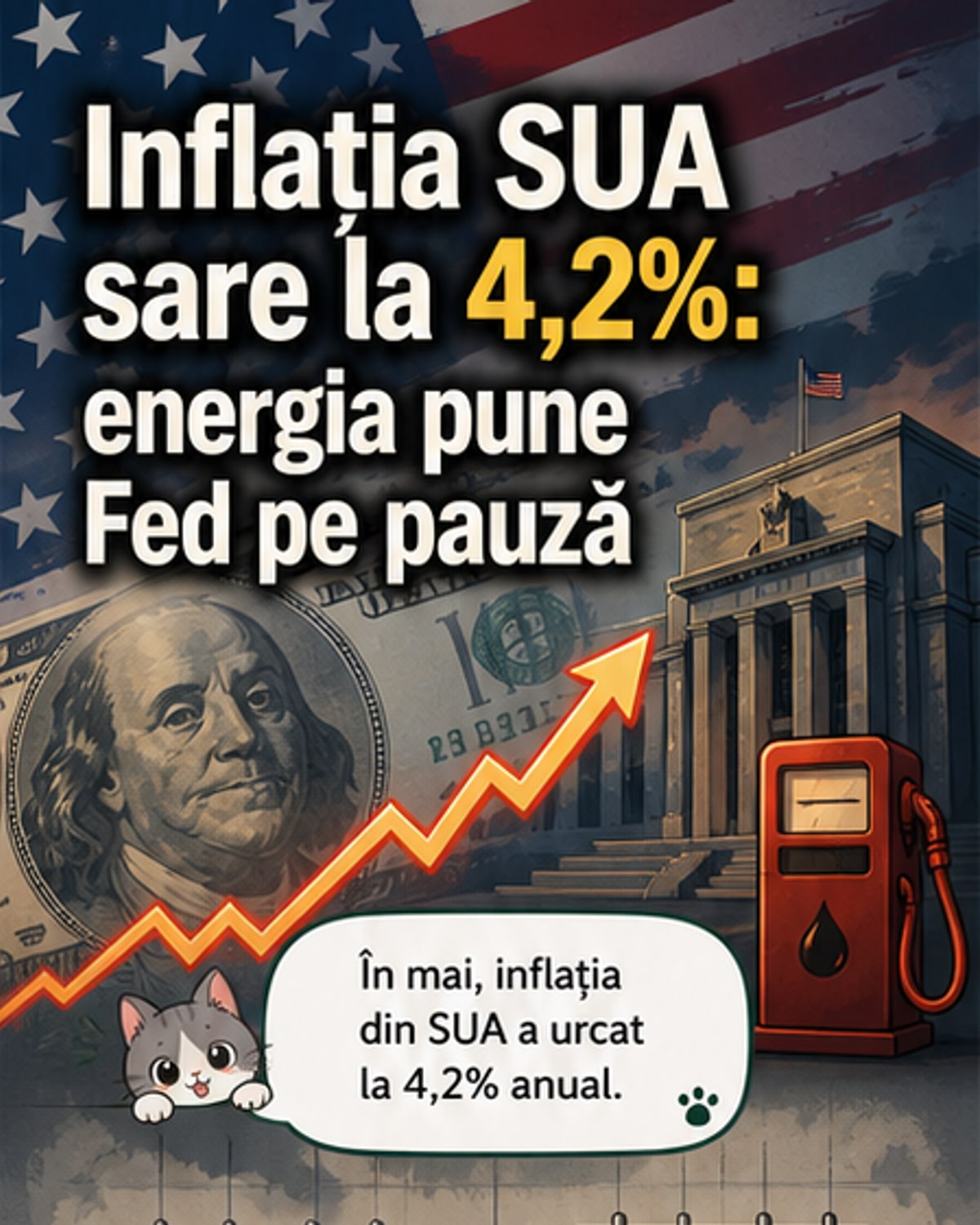 Inflația SUA a atins cel mai mare nivel din 3 ani