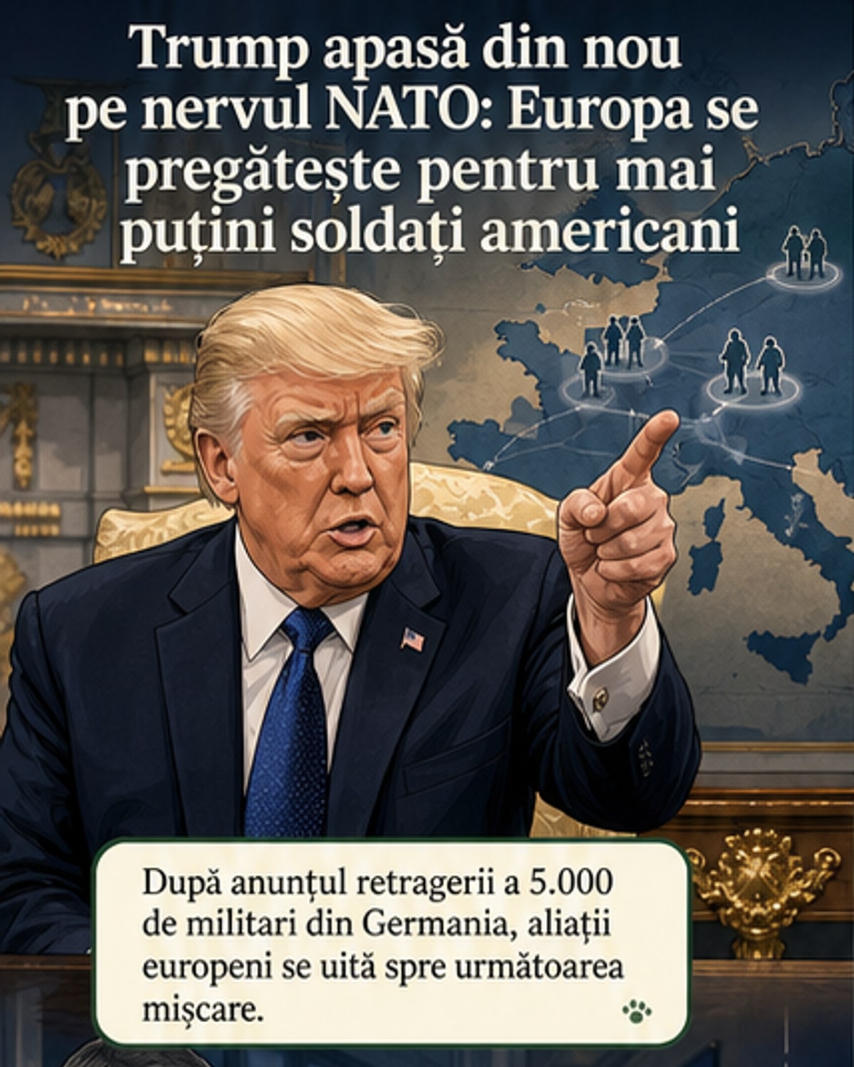 Aliații NATO se așteaptă la noi reduceri ale trupelor SUA în Europa