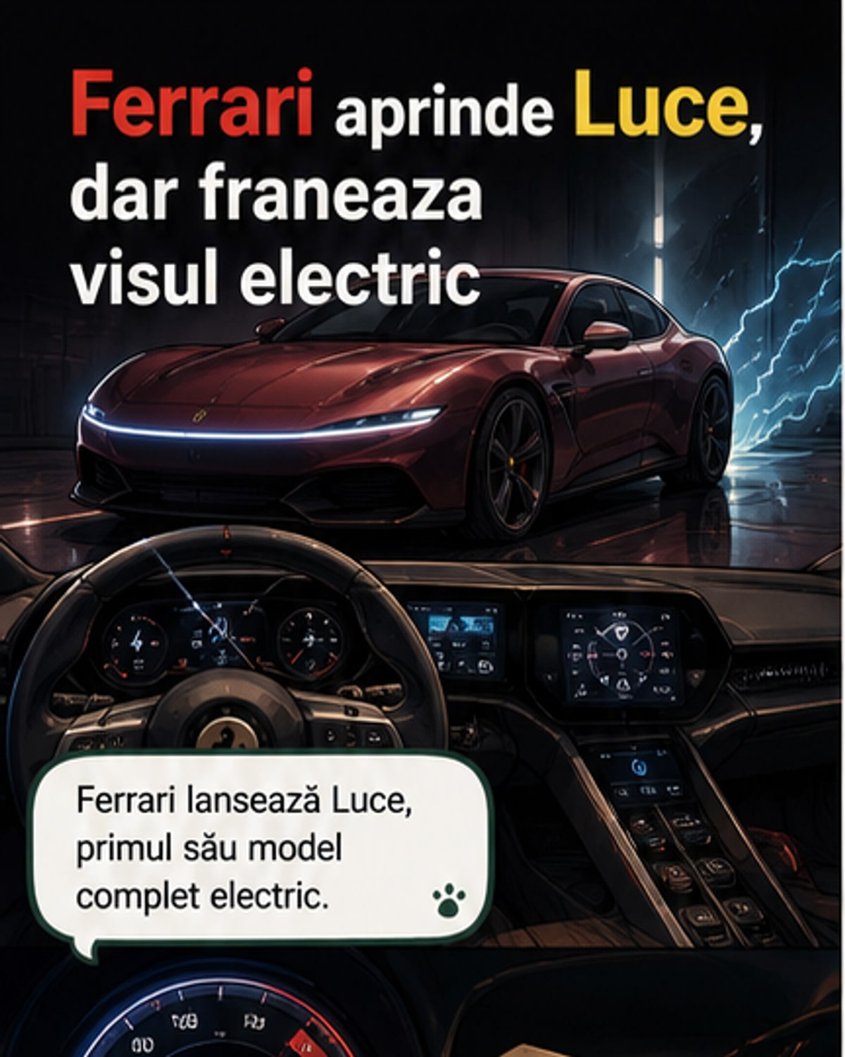 Ferrari lansează primul său model electric