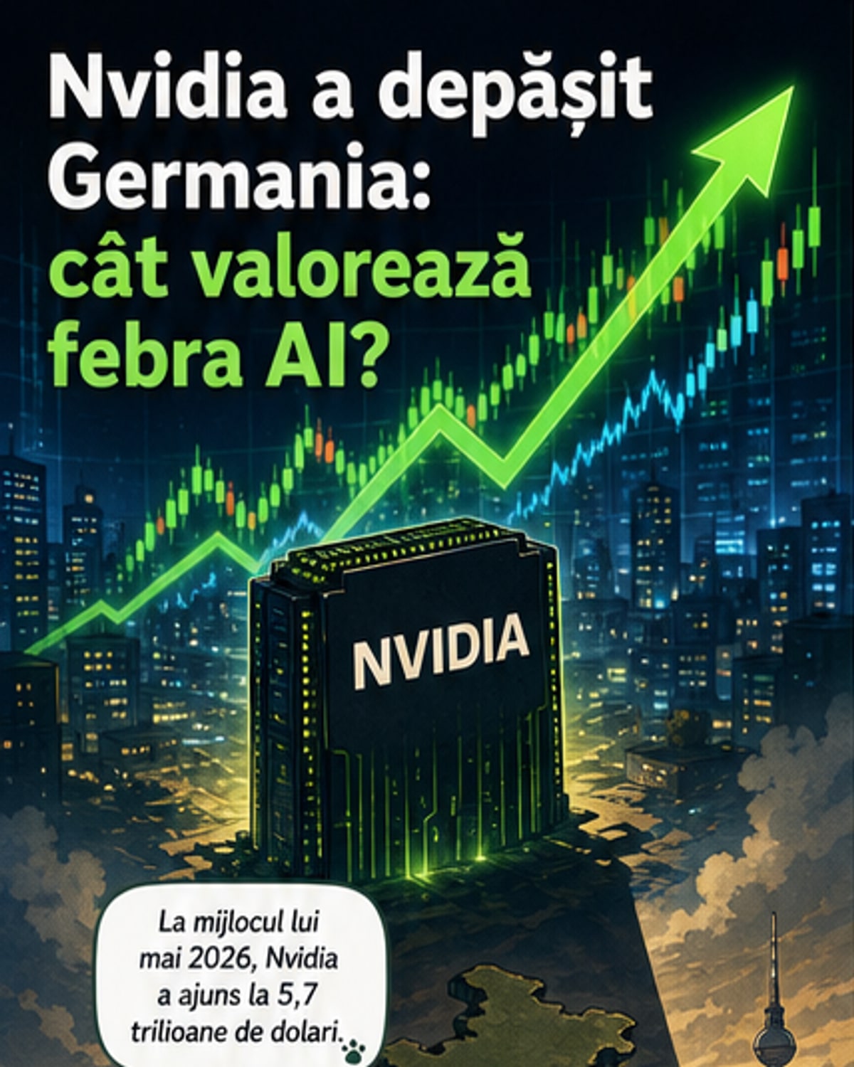 Nvidia mai valoroasă decât Germania