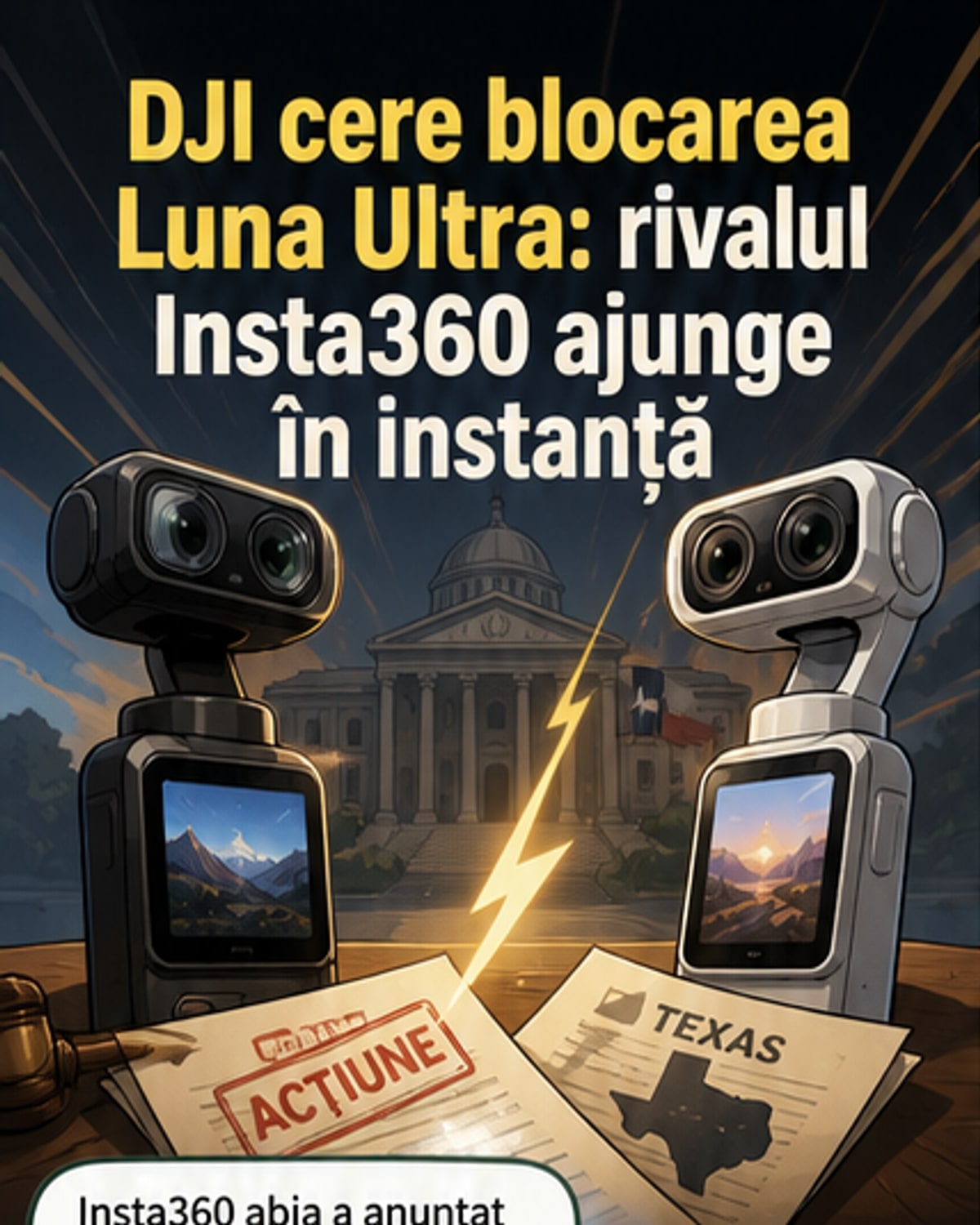 DJI atacă Insta360 în instanță