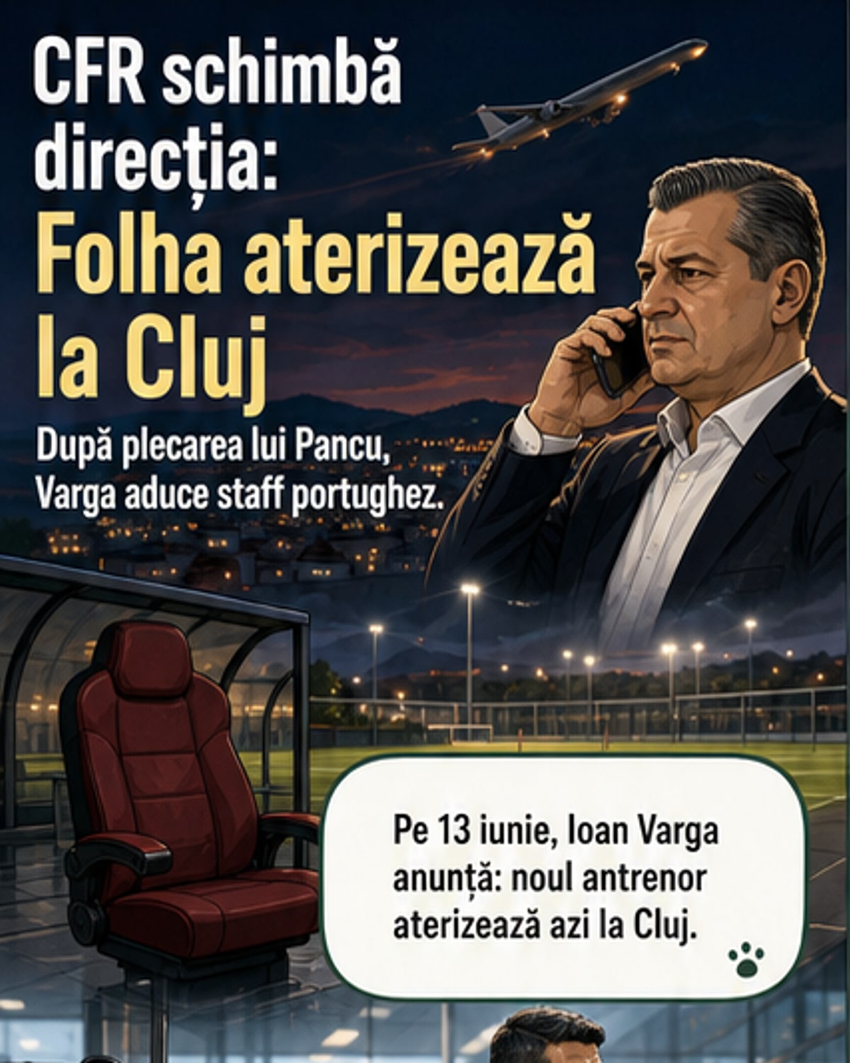 CFR Cluj aduce un tehnician portughez