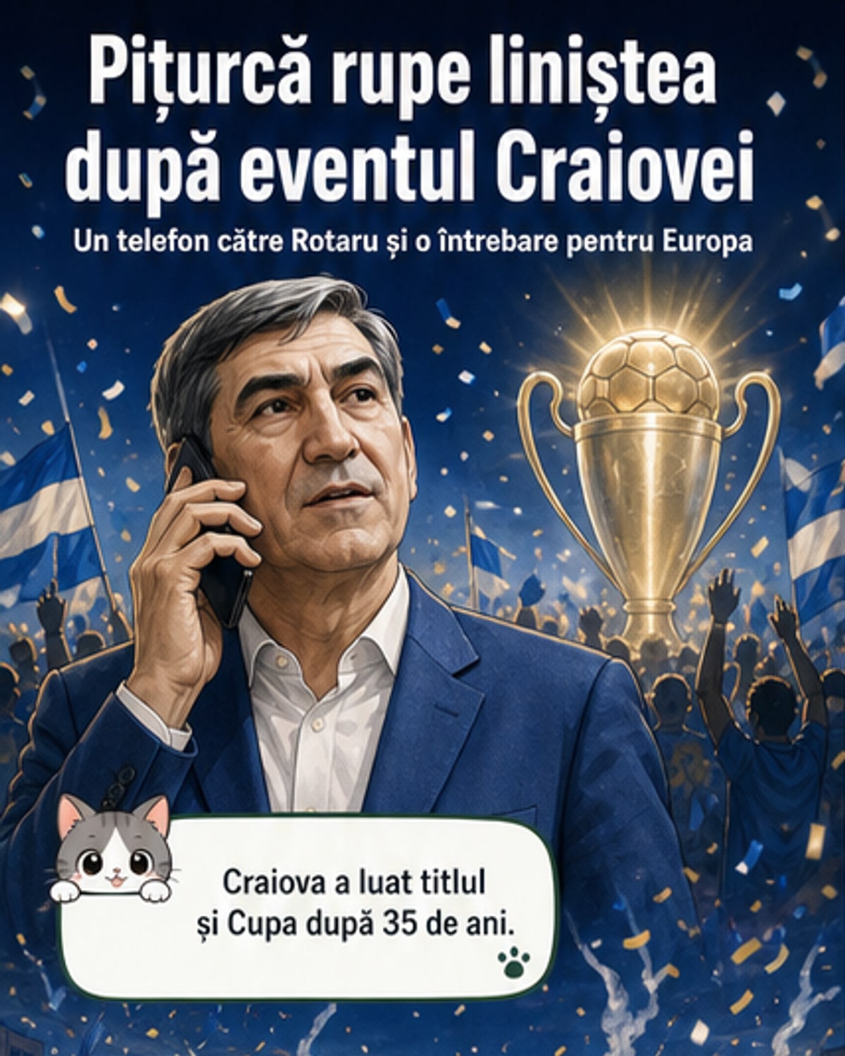 Pițurcă, reacție după titlul Craiovei