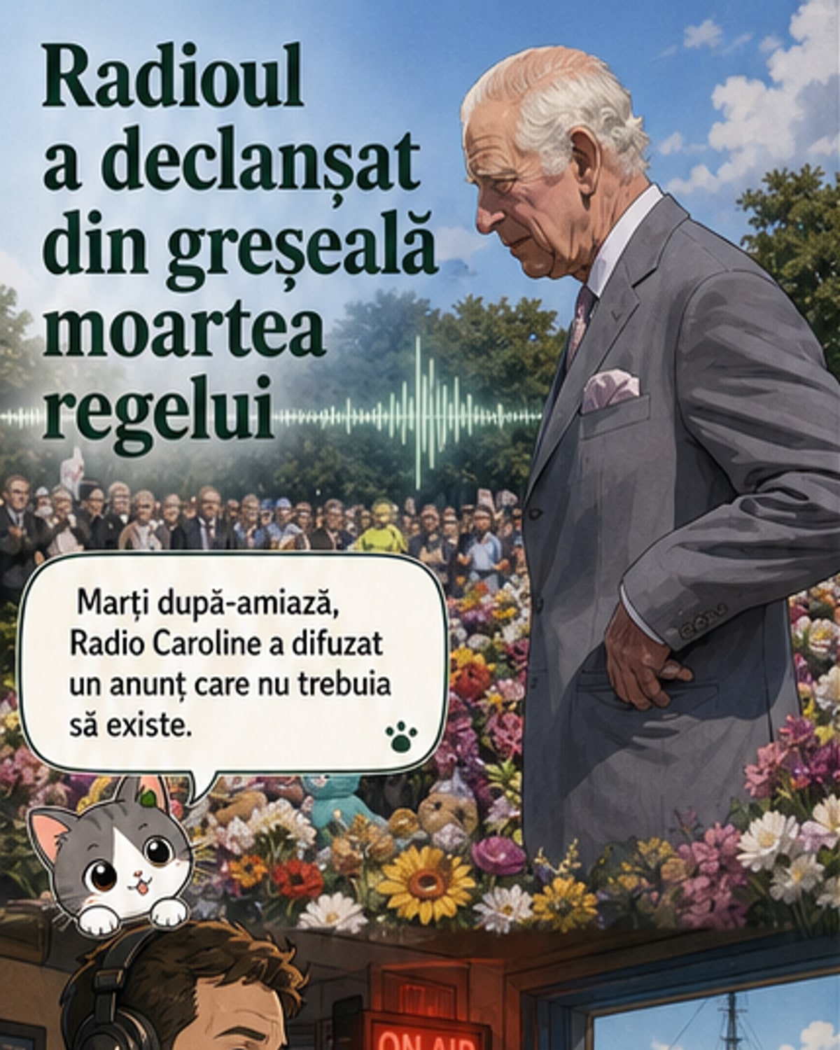 Radio anunță din greșeală moartea regelui
