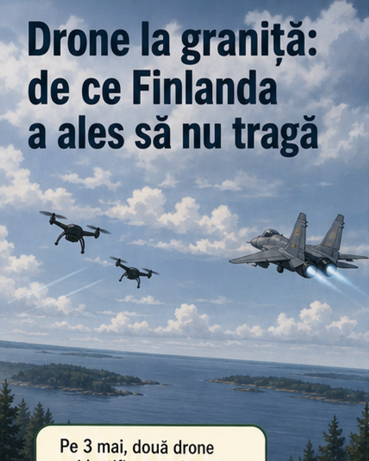 Finlanda a ales să nu doboare dronele