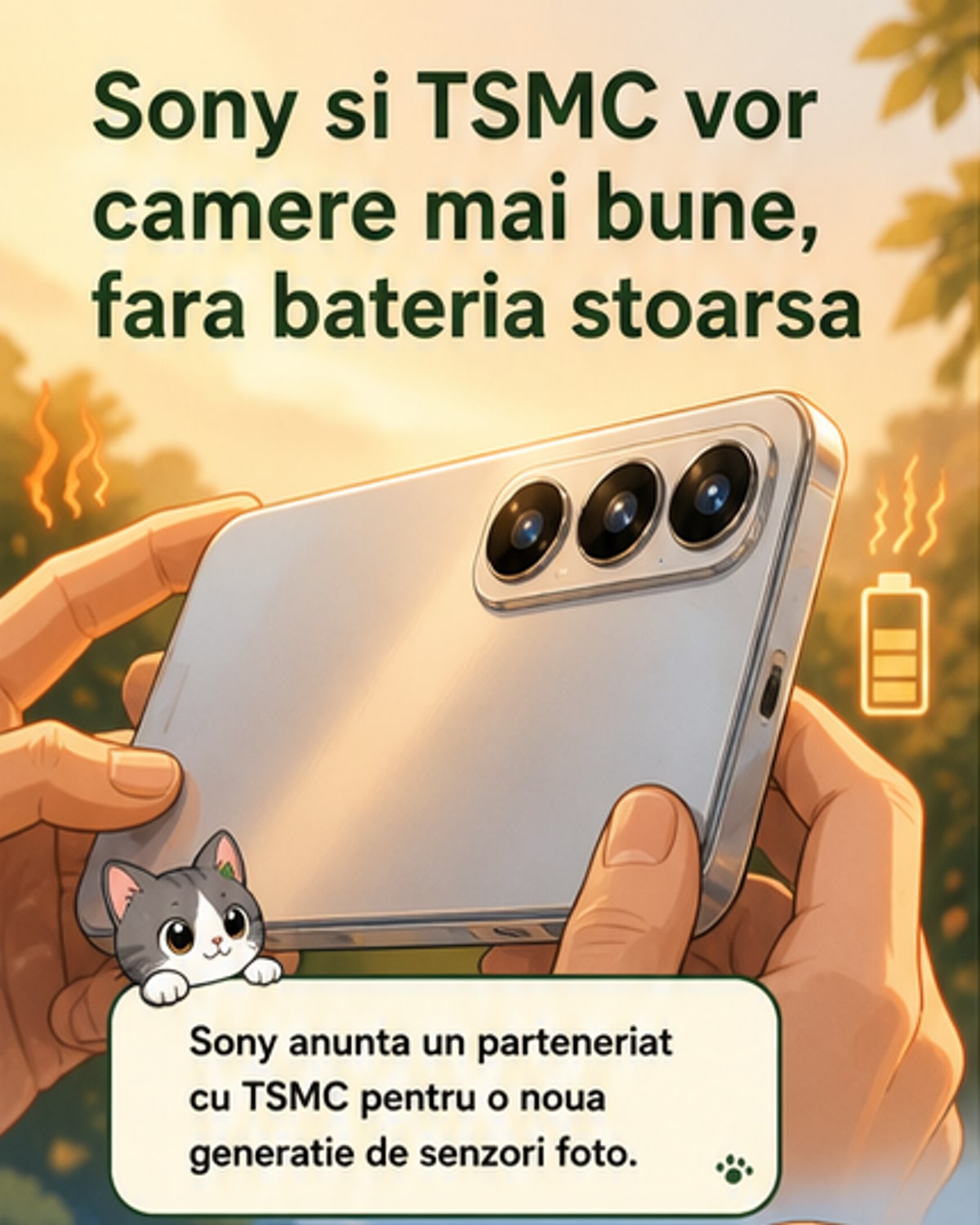 Sony și TSMC colaborează pentru camere mai eficiente