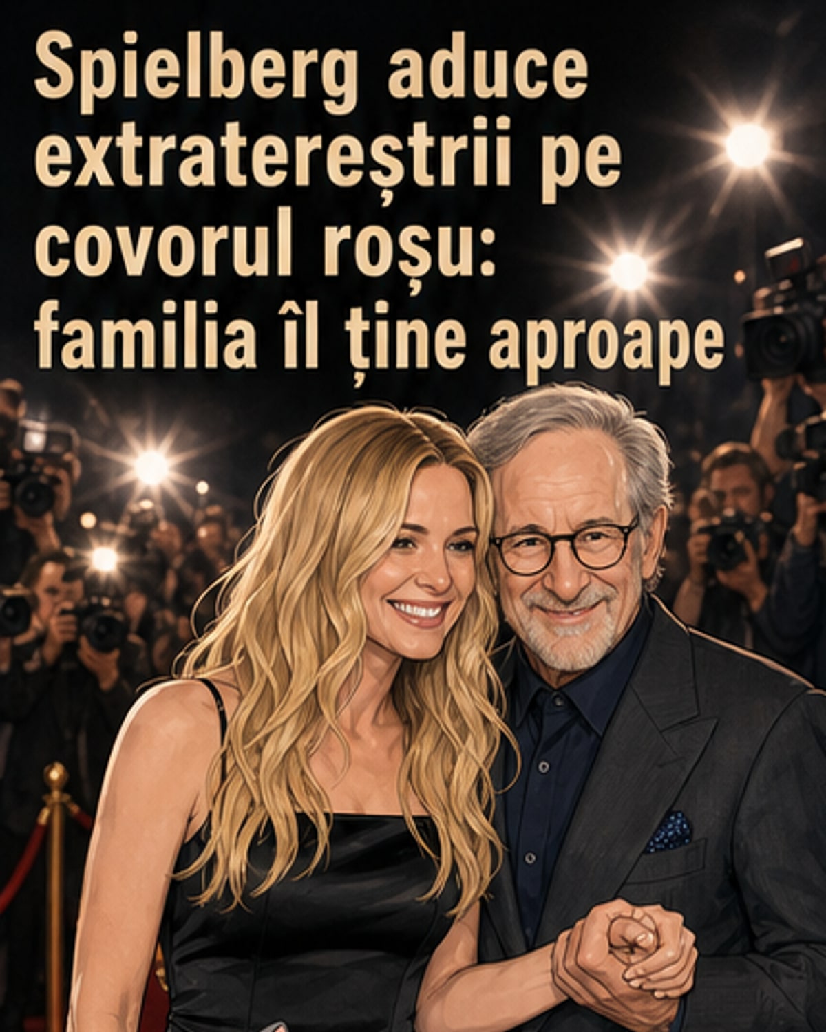 Spielberg, sprijinit de fiica vitregă la premieră