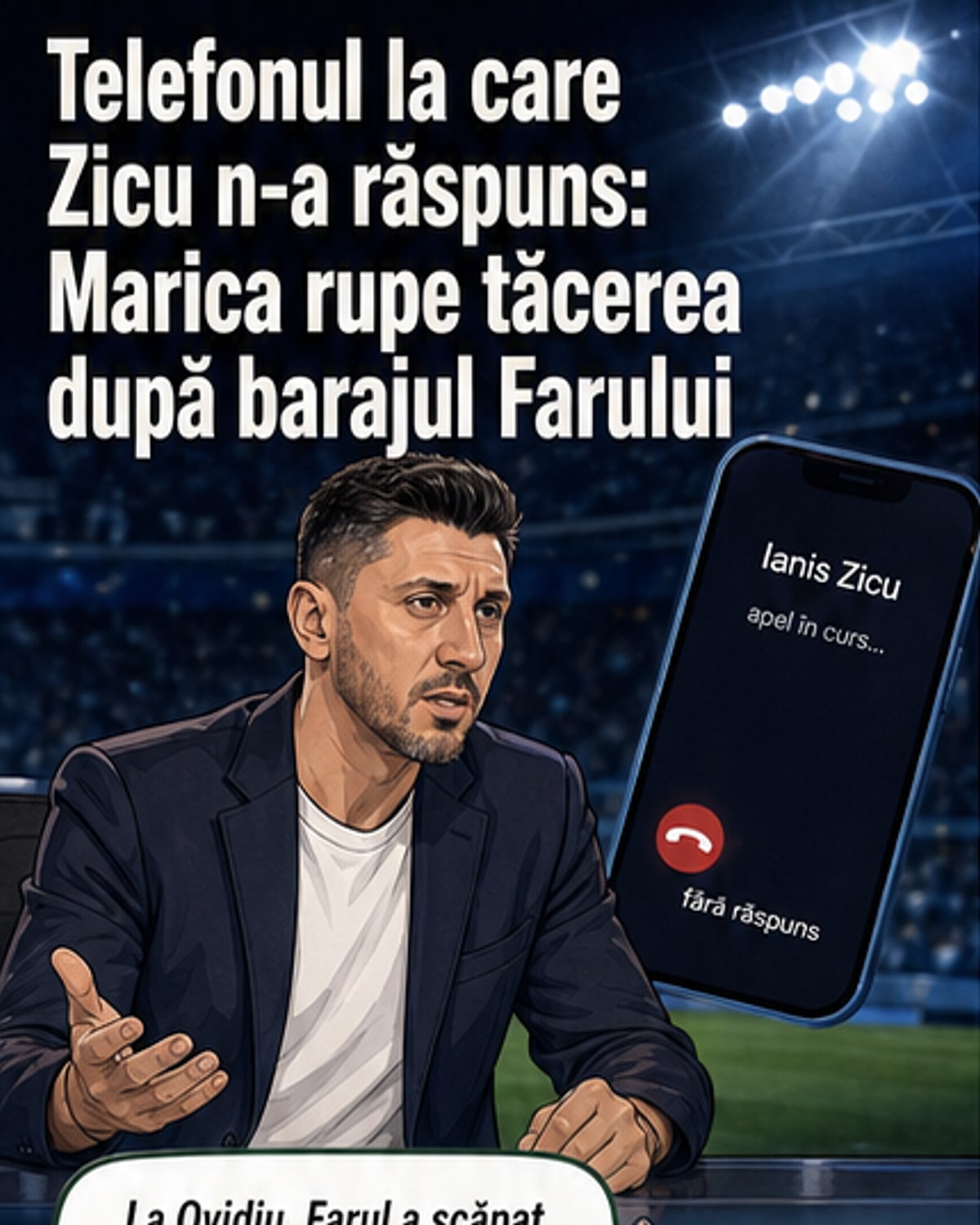 Marica dezamăgit de tăcerea lui Zicu