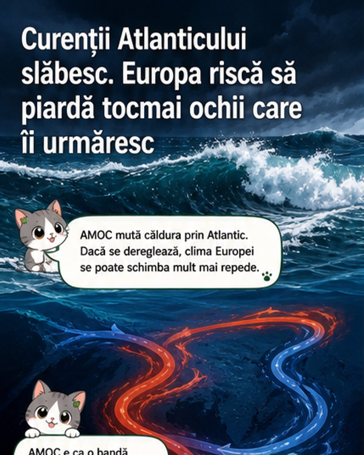 Colapsul AMOC ar putea accelera schimbările climatice în Europa