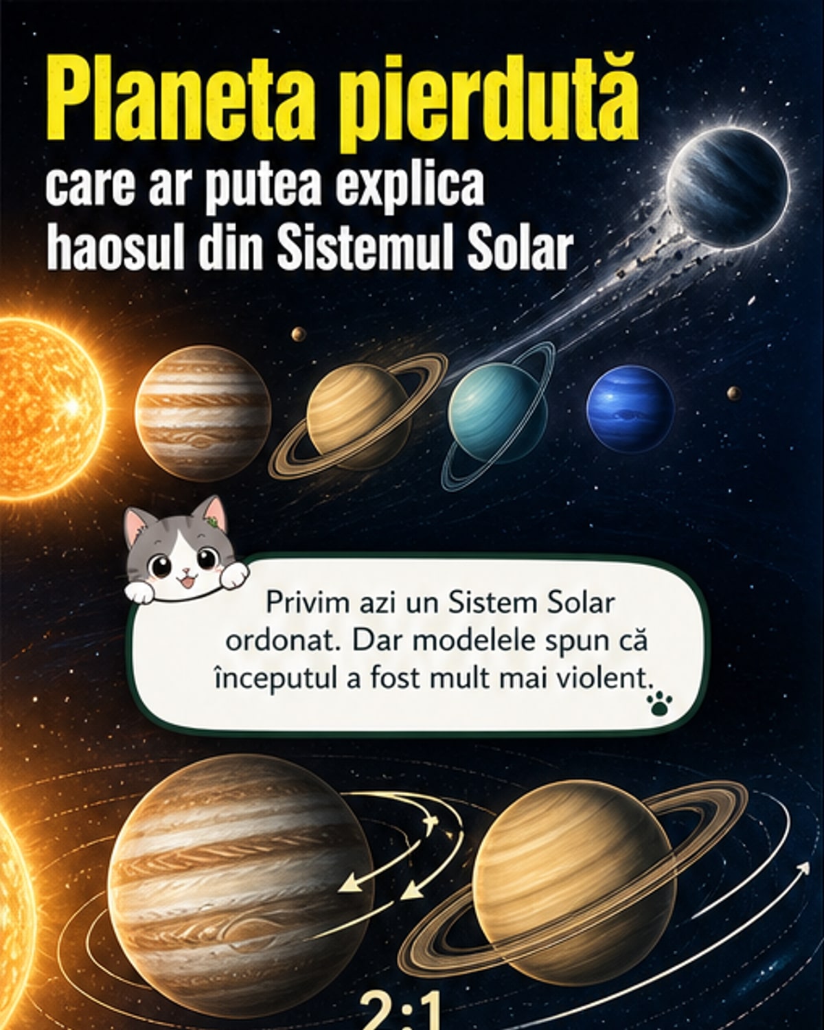 O planetă gigantică a fost expulzată din Sistemul Solar
