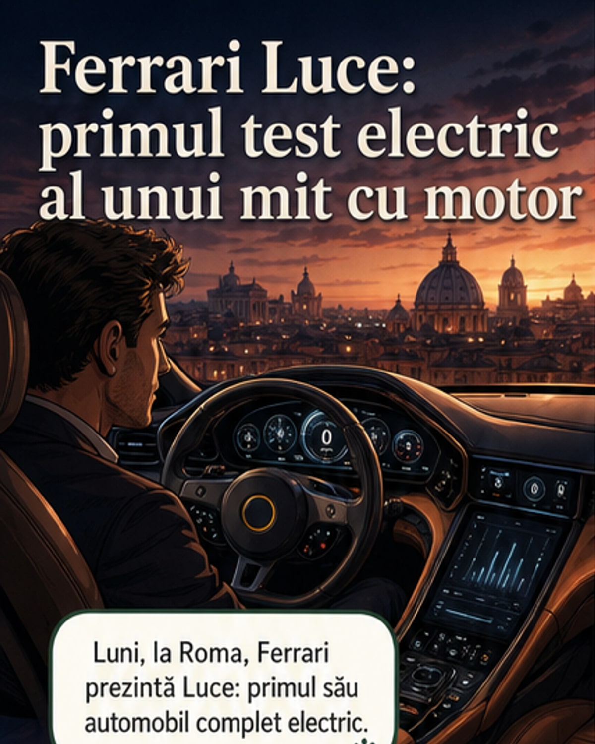 Ferrari lansează Luce, primul electric