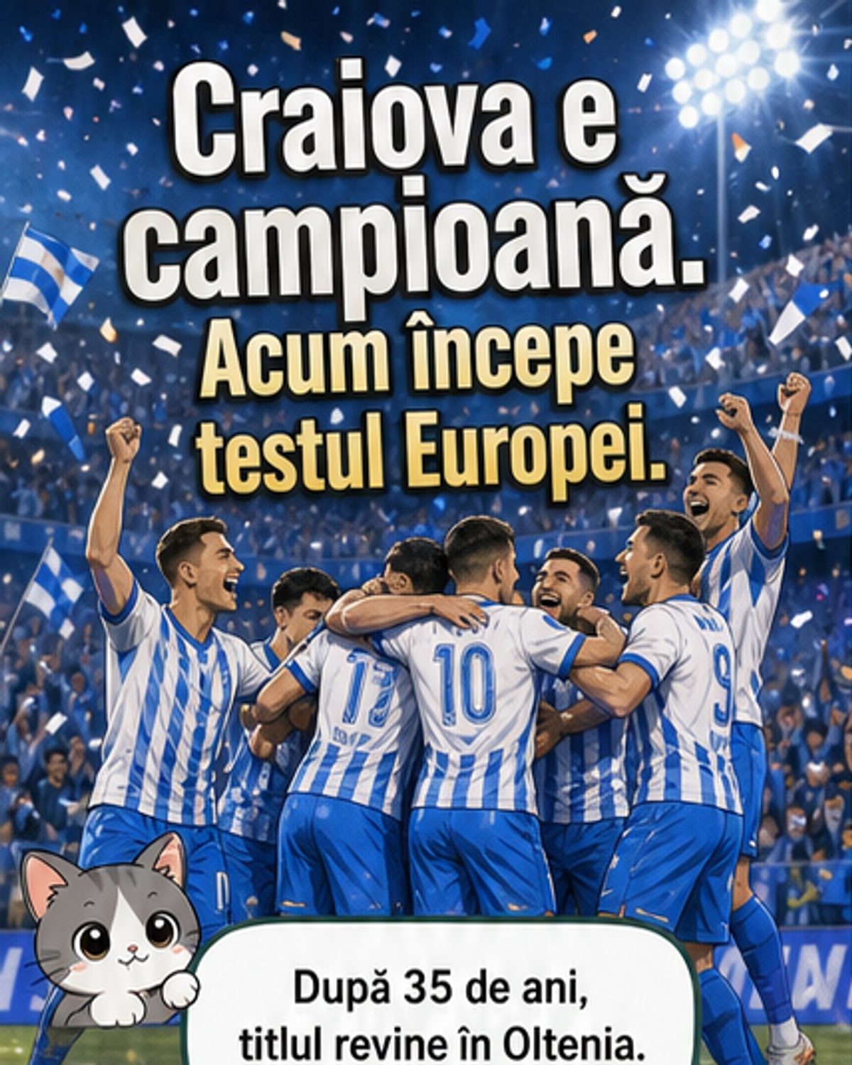 Craiova e iar campioană după 35 de ani