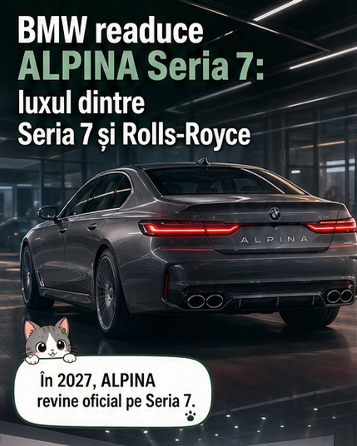 BMW ALPINA Seria 7 revine în 2027