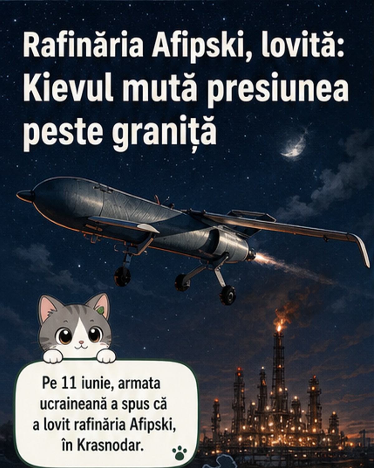 Ucraina atacă o rafinărie-cheie din sudul Rusiei