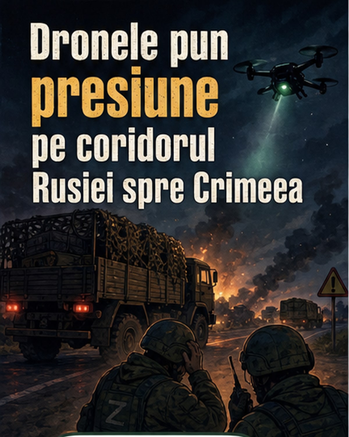 Dronele ucrainene paralizează coridorul rus către Crimeea