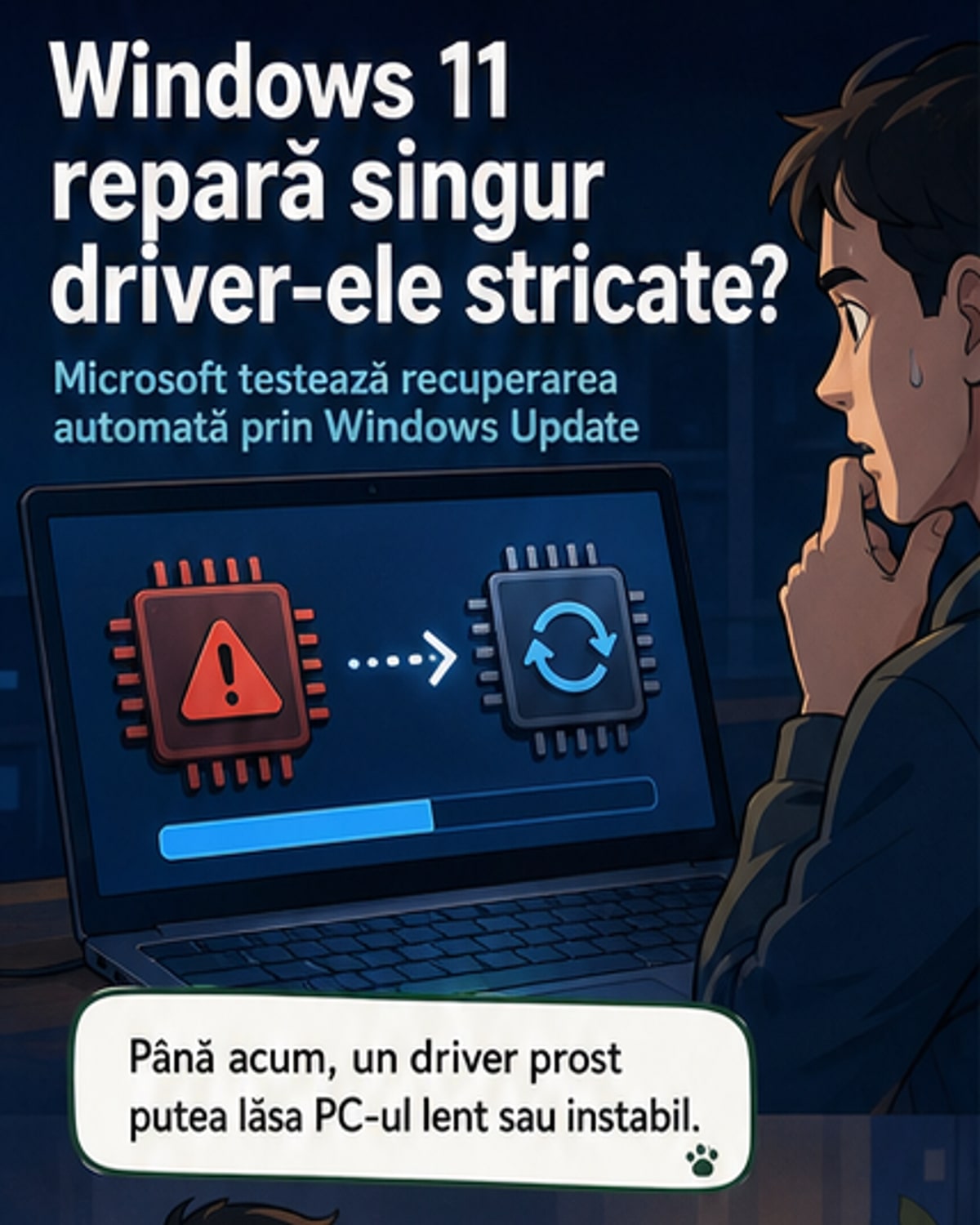 Microsoft va repara driver-ele defecte automat