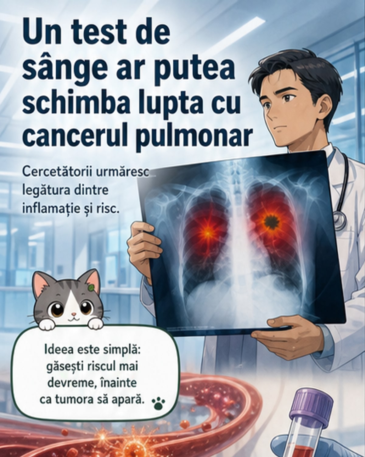 Test de sânge și antiinflamatoare pot preveni cancerul pulmonar?