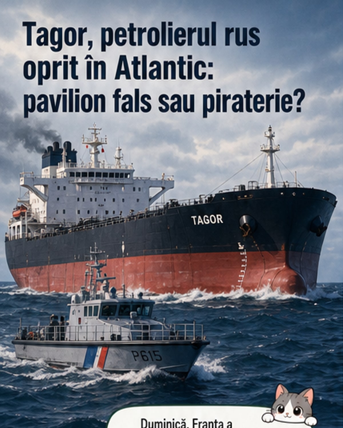 Comandantul petrolierului rusesc reținut în Atlantic