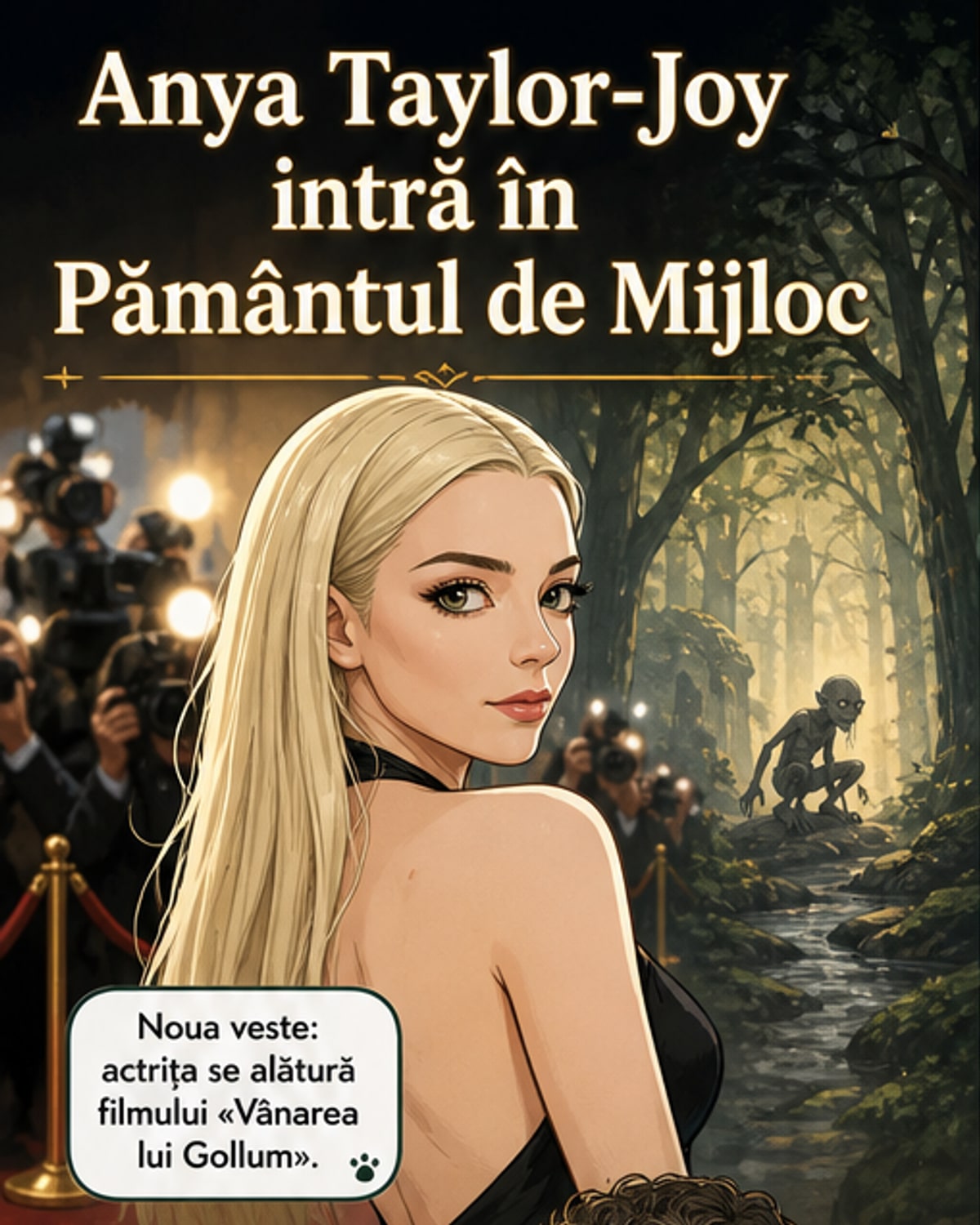 Anya Taylor-Joy în noua aventură Tolkien