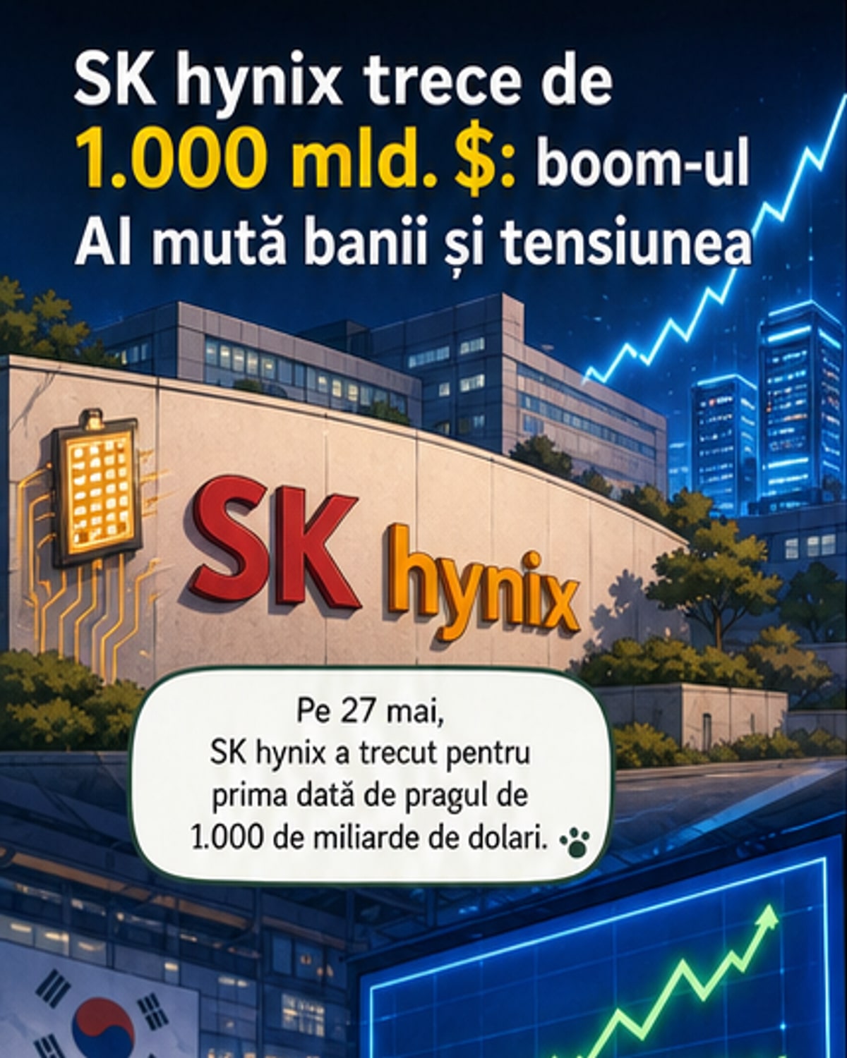 SK Hynix depășește 1.000 mld $