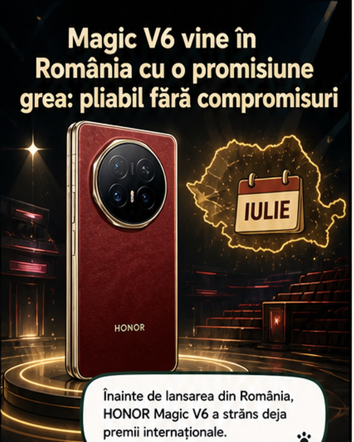 HONOR Magic V6, premiat înainte de lansare