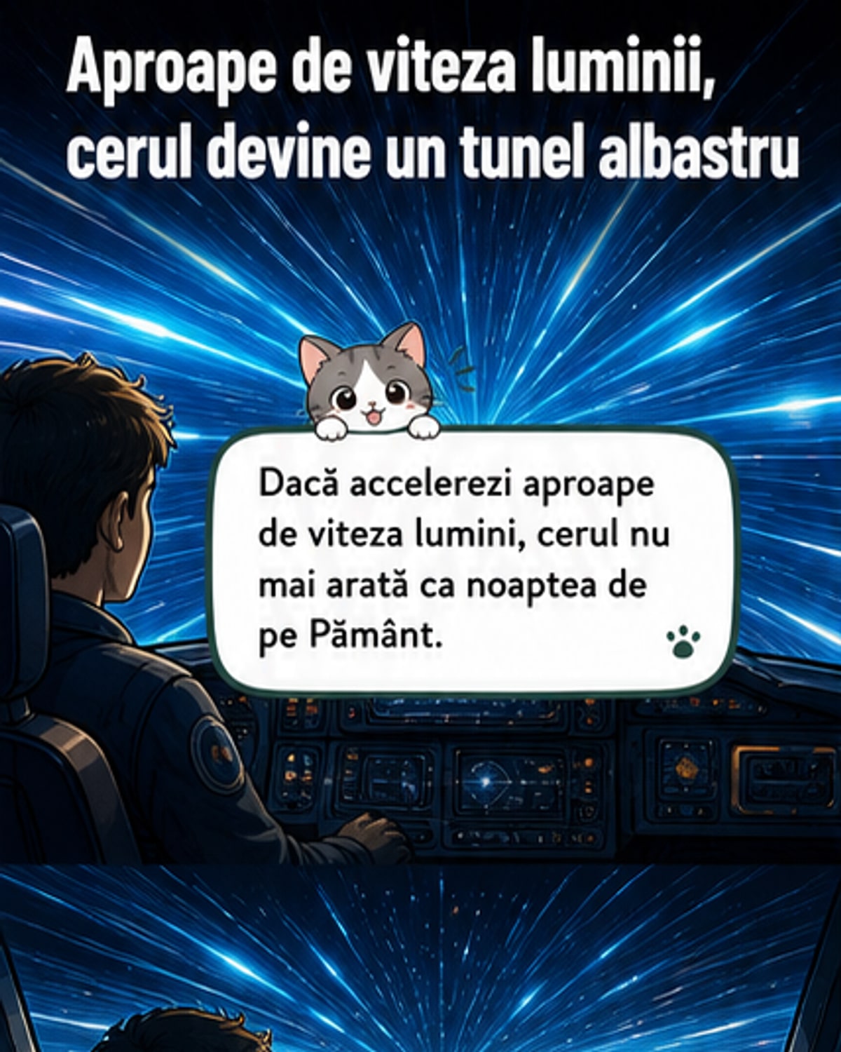 Cum arăți călătorind aproape cu viteza luminii