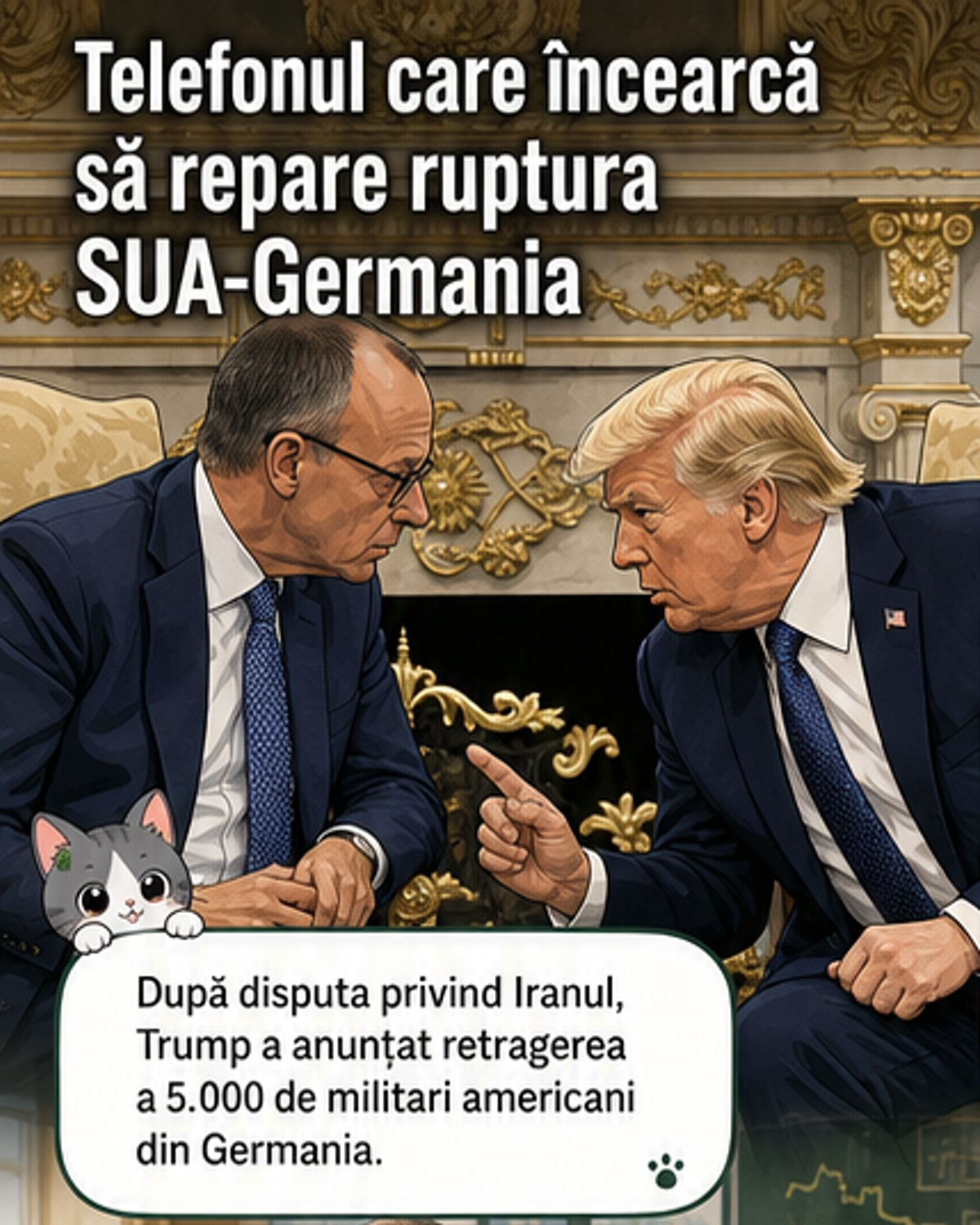 Trump și Merz încearcă detensionarea după disputa Iranului