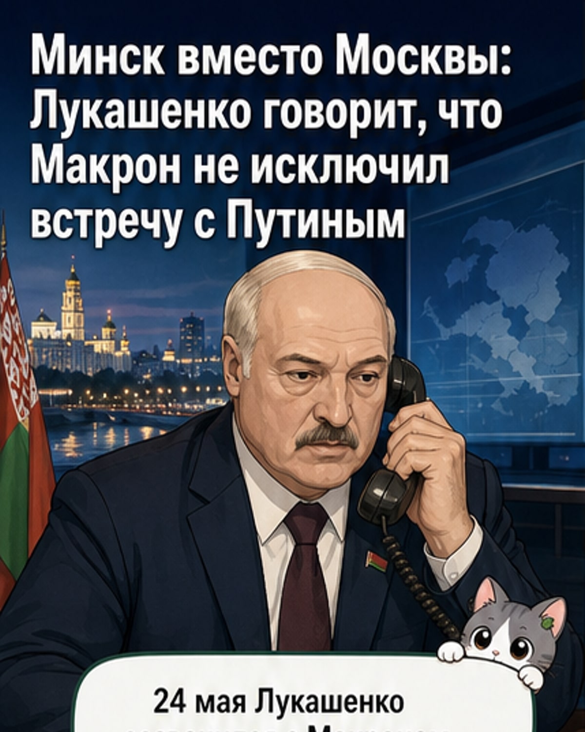 Макрон не исключил встречу с Путиным в Минске