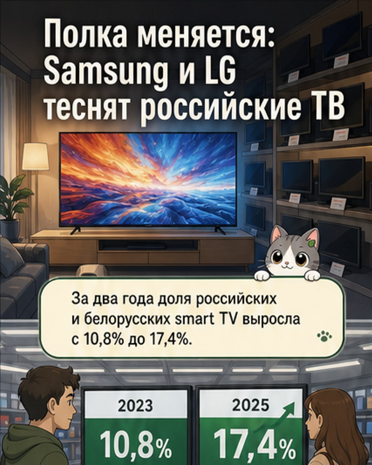 Российские телевизоры вытесняют Samsung и LG