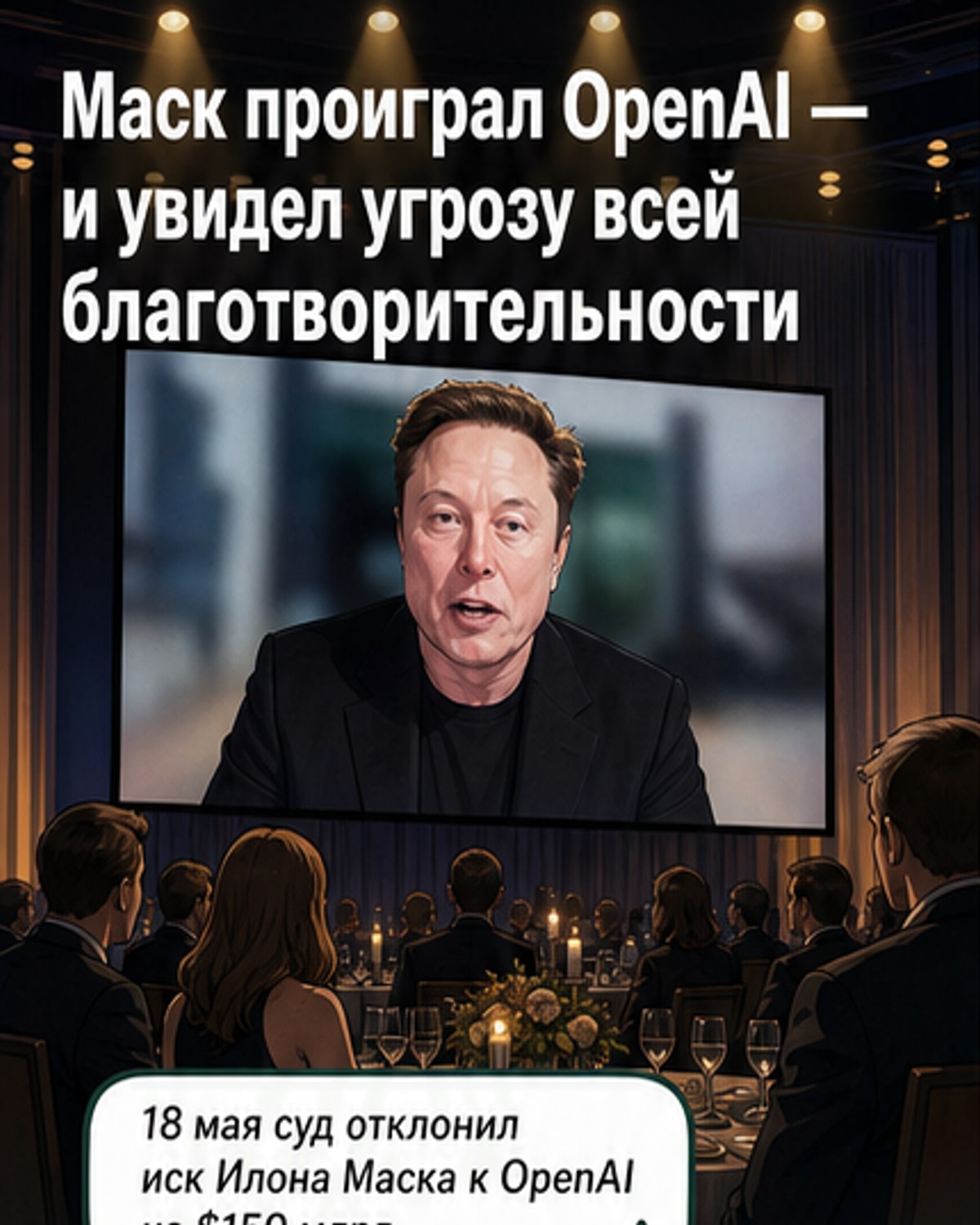 Маск проиграл суд против OpenAI