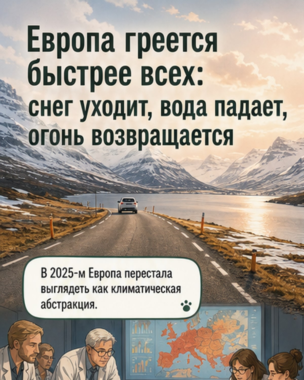 Европа нагревается быстрее других
