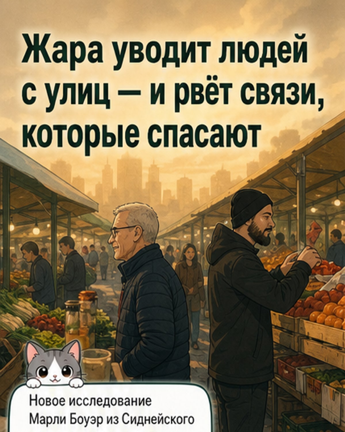 Жара и смог режут связи между людьми