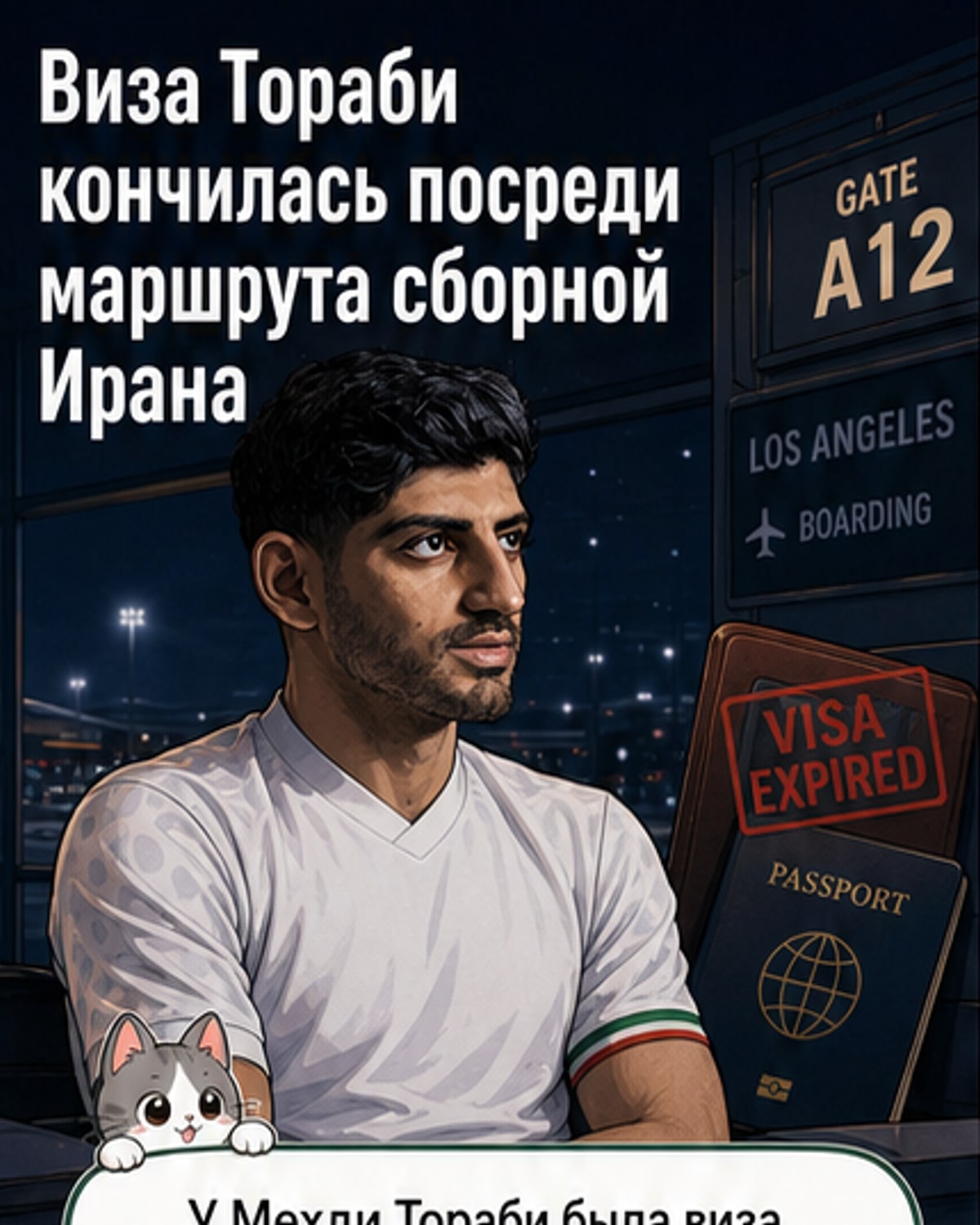 Иранский футболист получил новую визу