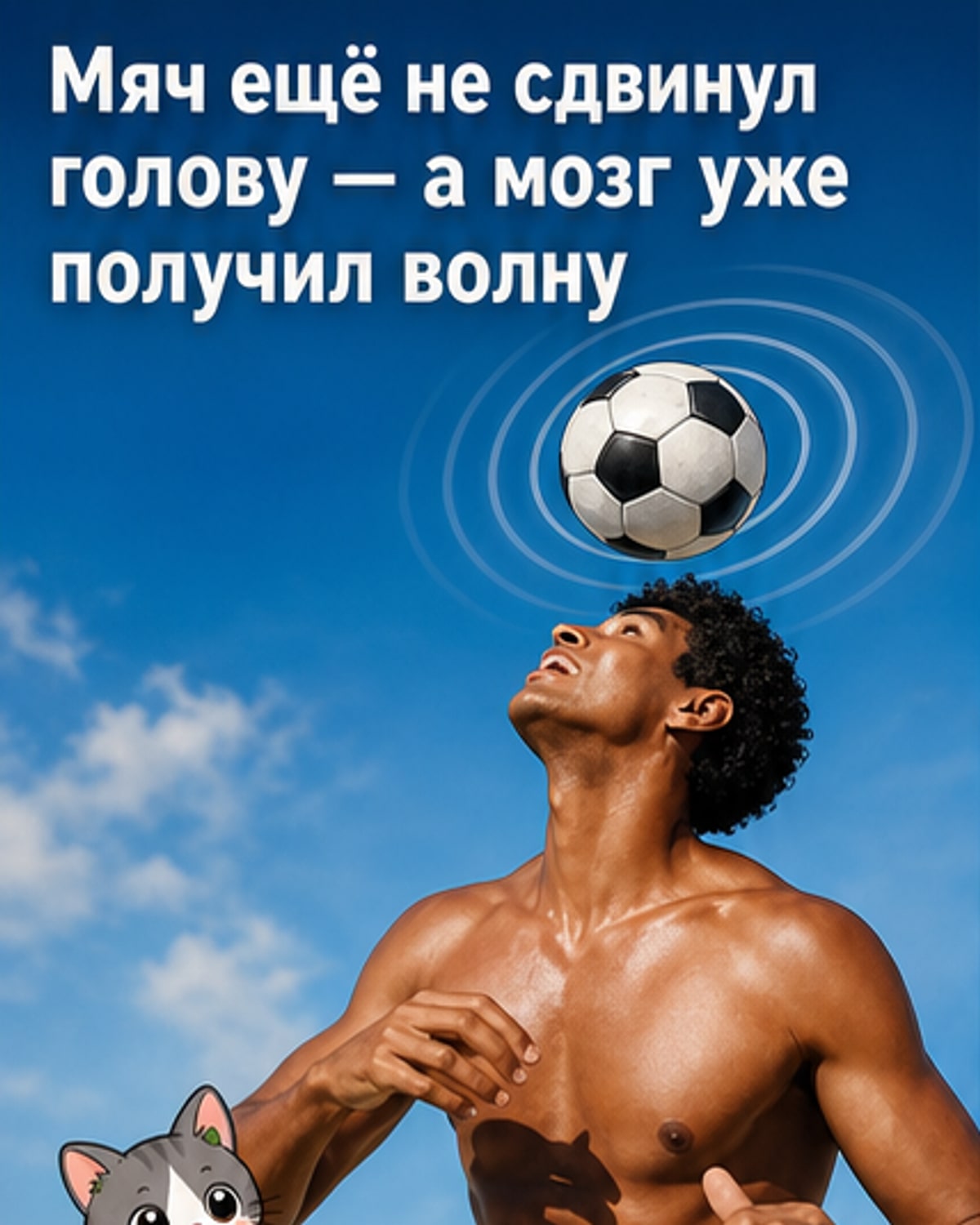 Удар головой вредит мозгу до движения